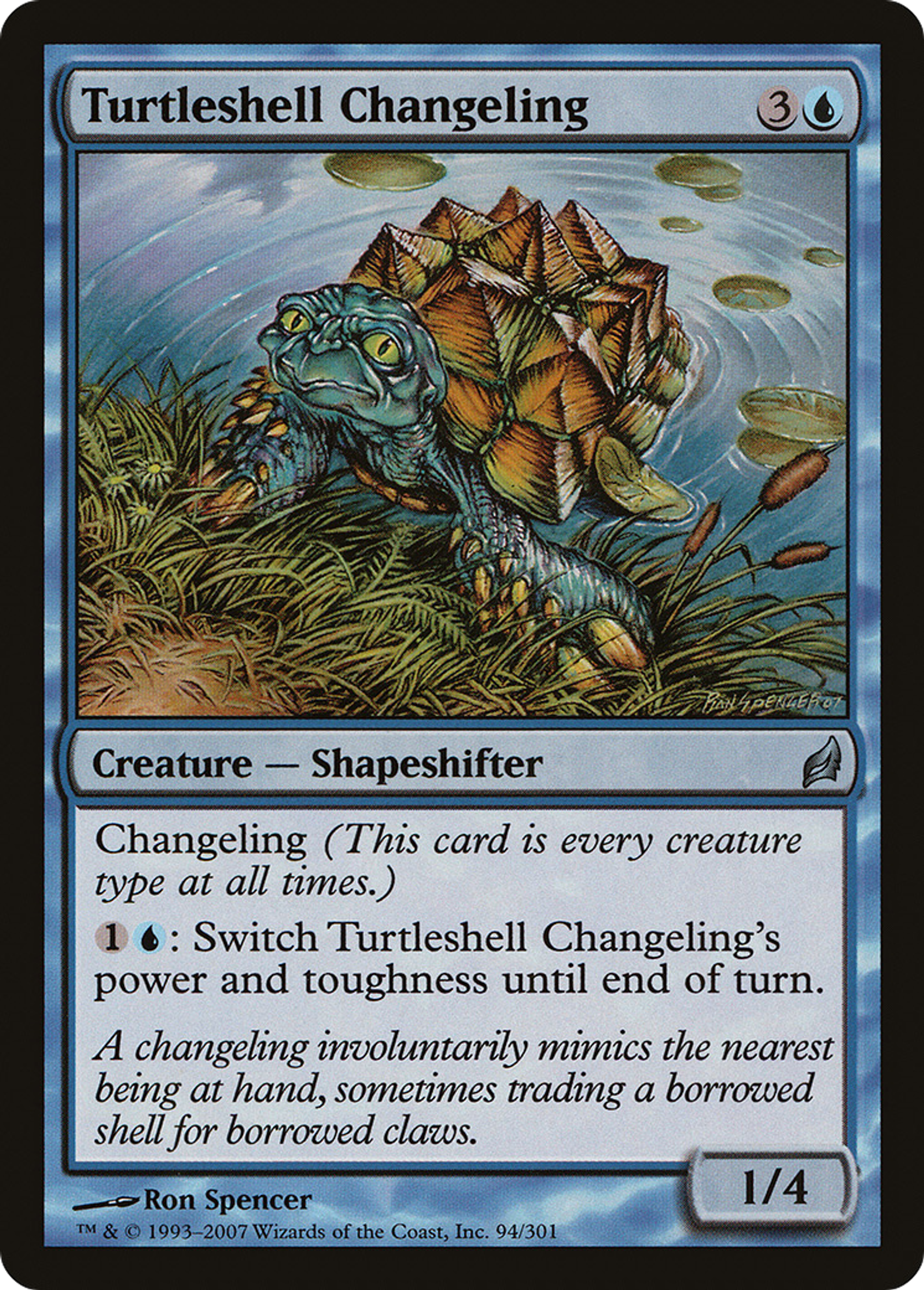 Changelin à écailles de tortue — Lorwyn — Magic: The Gathering
