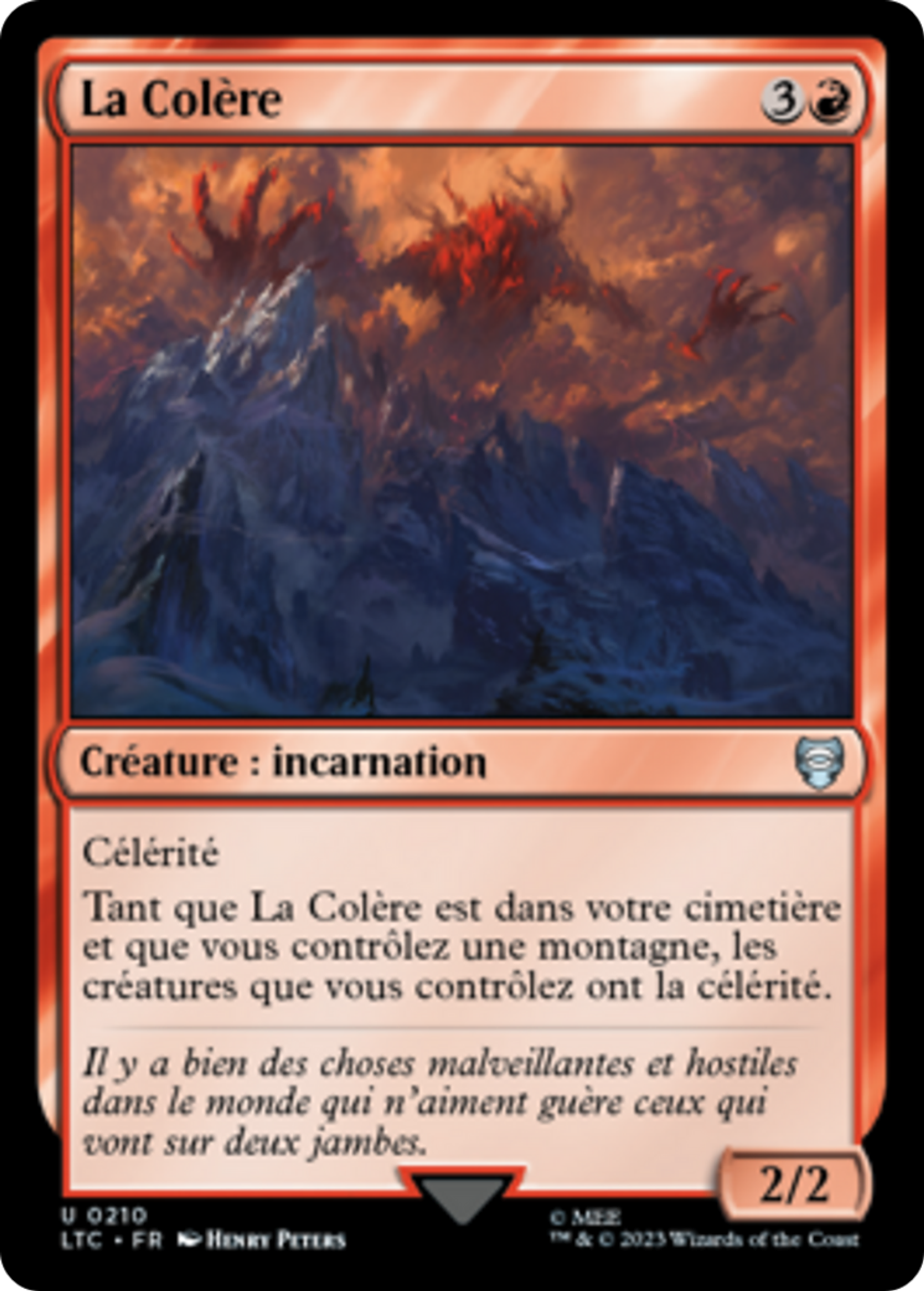La Colère — Tales of Middle-earth Commander — Magic: The Gathering