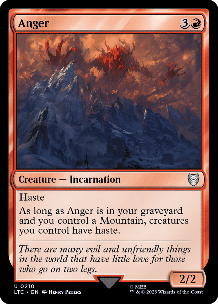 Anger — Tales of Middle-earth Commander — Magic: The Gathering
