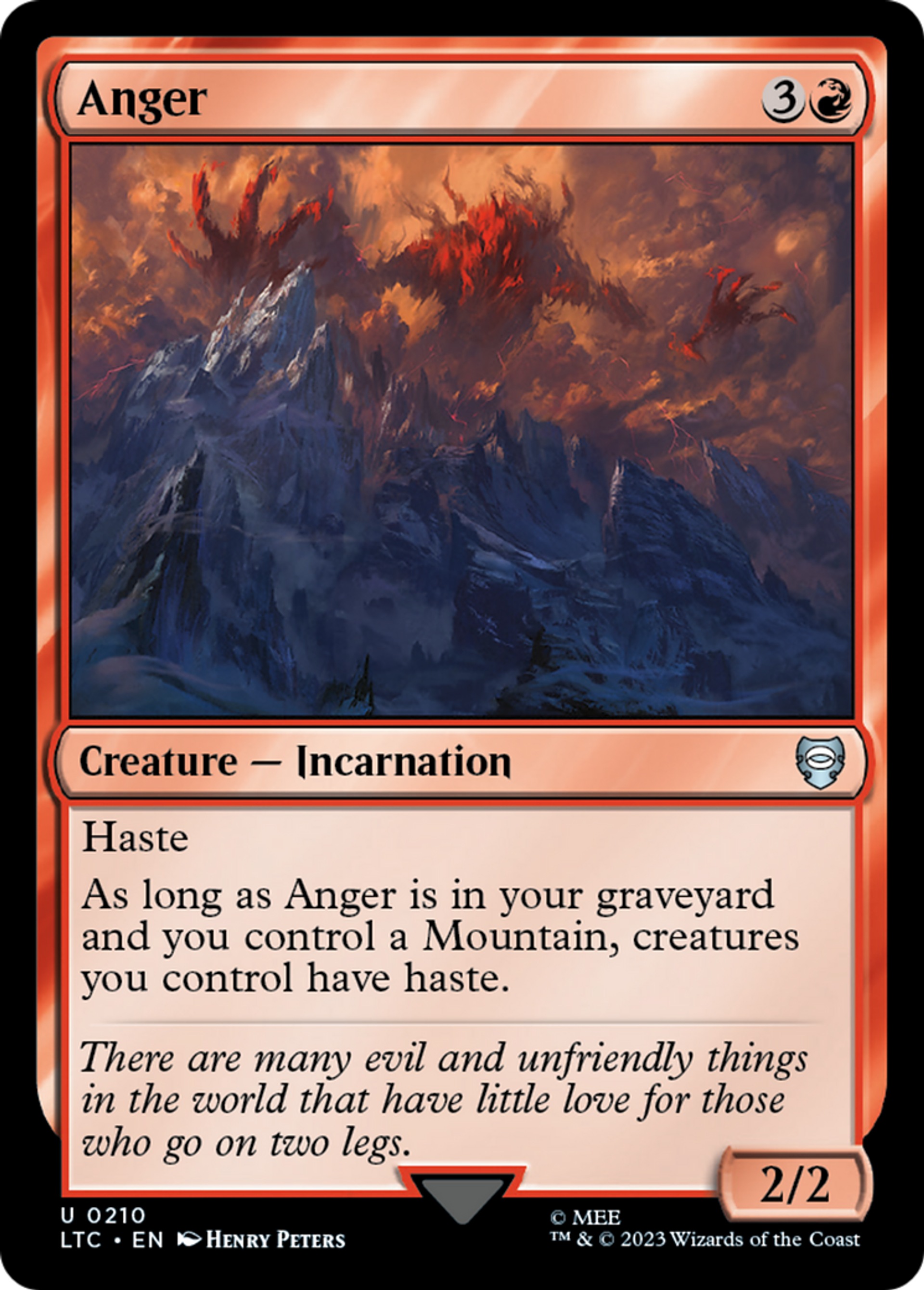 Anger — Tales of Middle-earth Commander — Magic: The Gathering