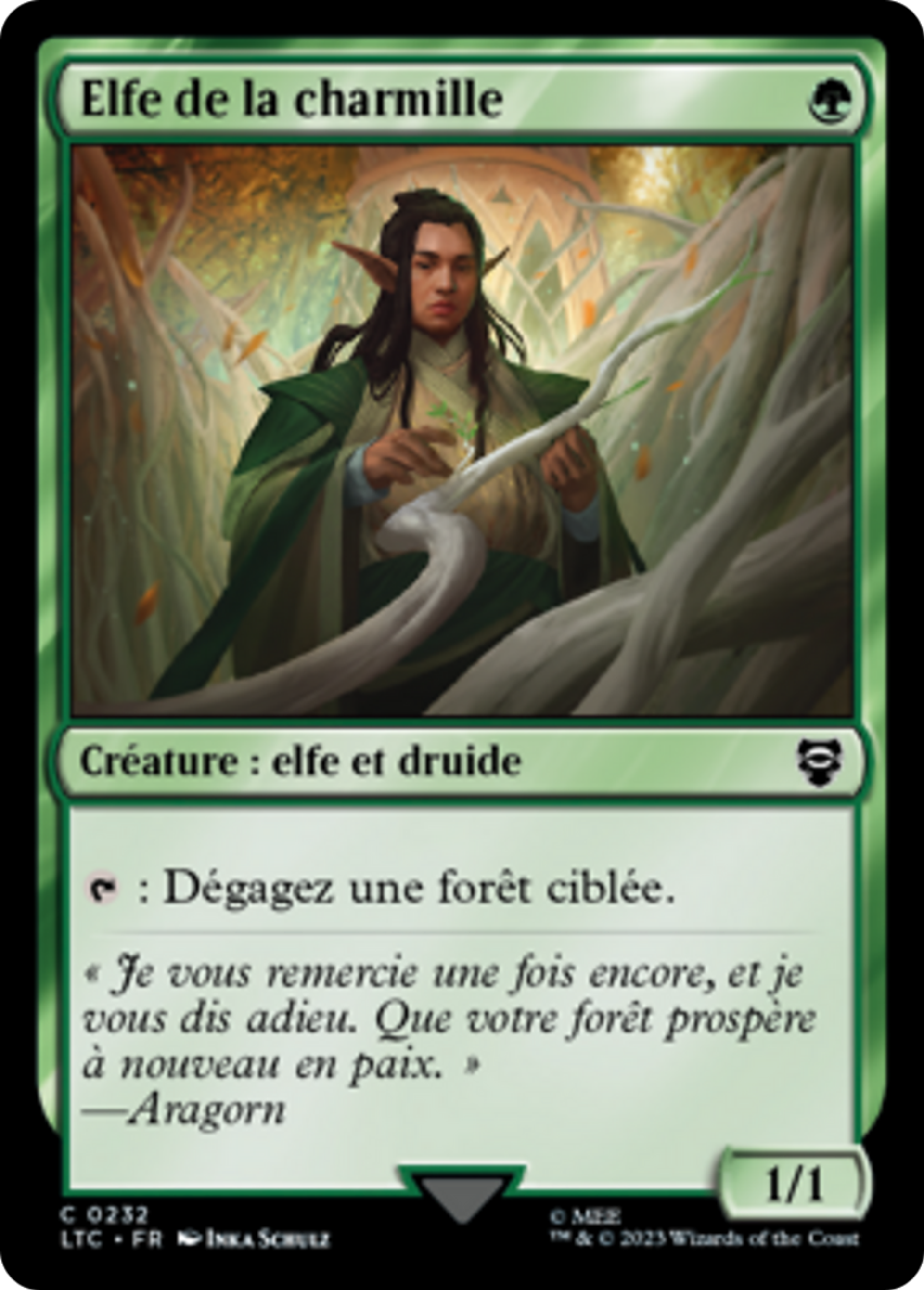 Elfe de la charmille — Tales of Middle-earth Commander — Magic: The Gathering