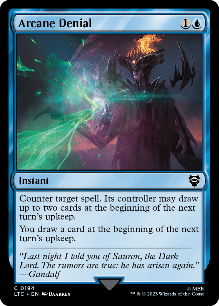 Arcane Denial — Tales of Middle-earth Commander — Magic: The Gathering
