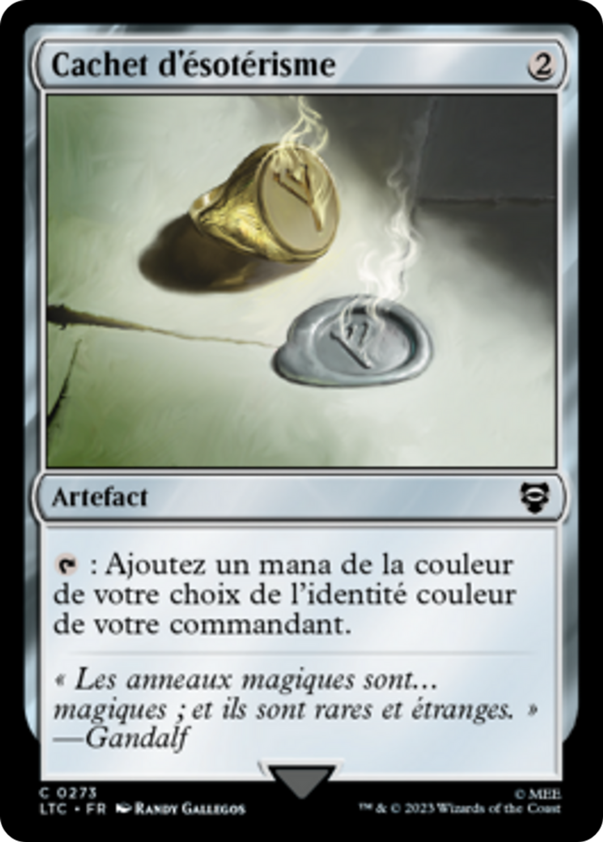 Cachet d'ésotérisme — Tales of Middle-earth Commander — Magic: The Gathering