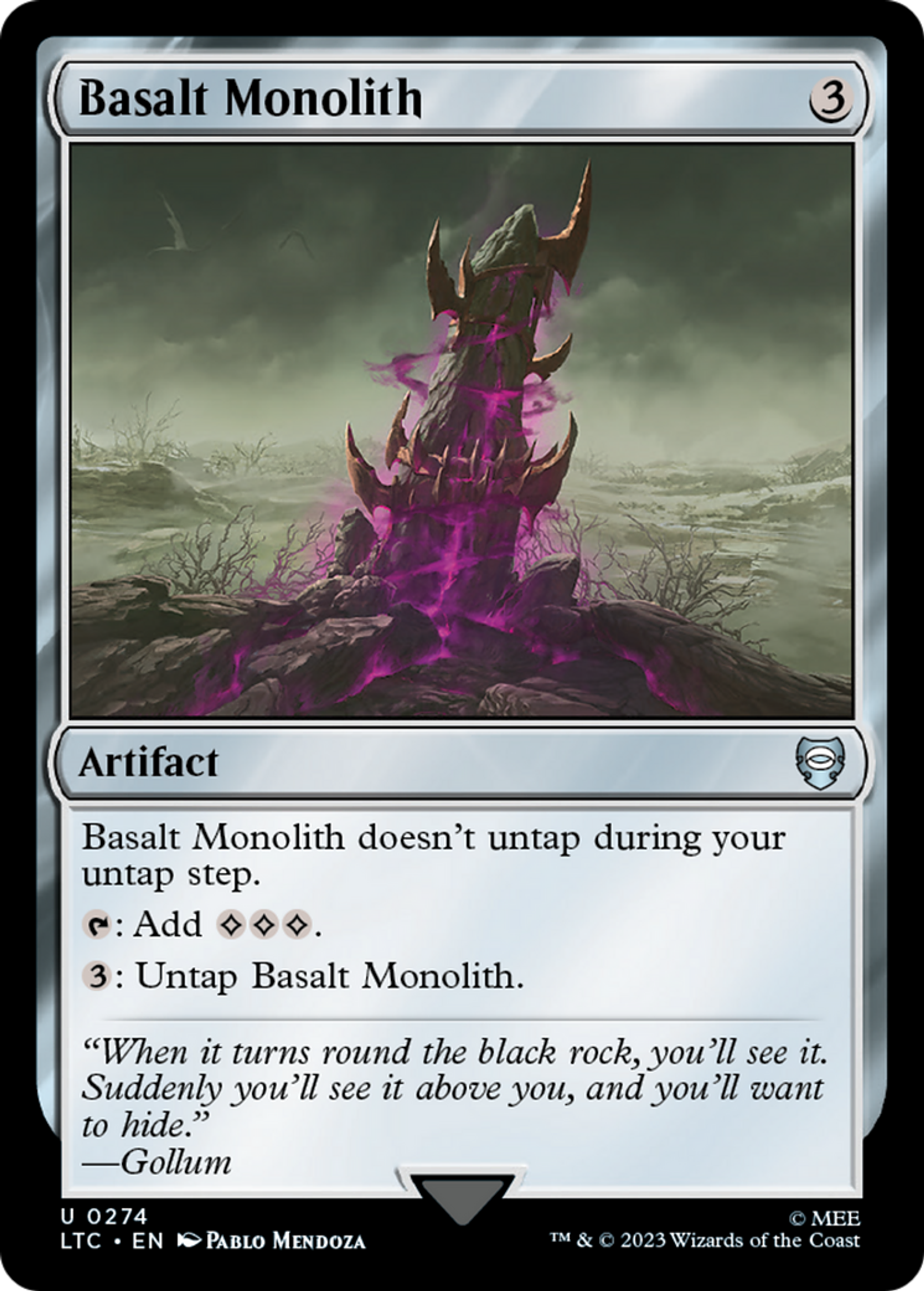 Basalt Monolith — Tales of Middle-earth Commander — Magic: The Gathering