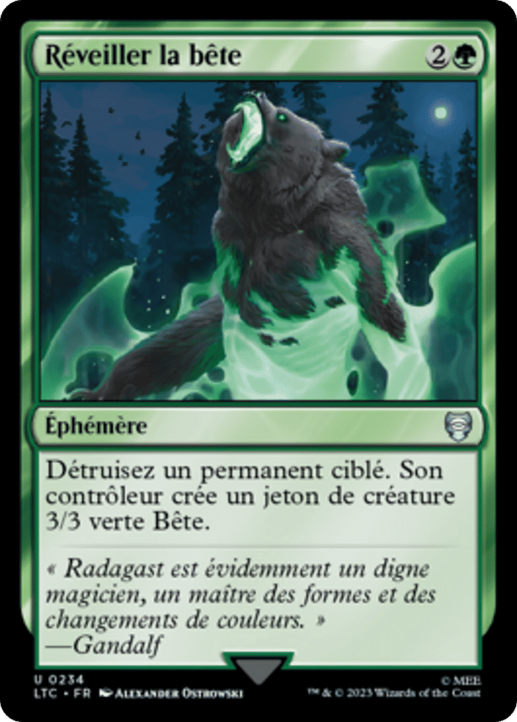 Réveiller la bête — Tales of Middle-earth Commander — Magic: The Gathering