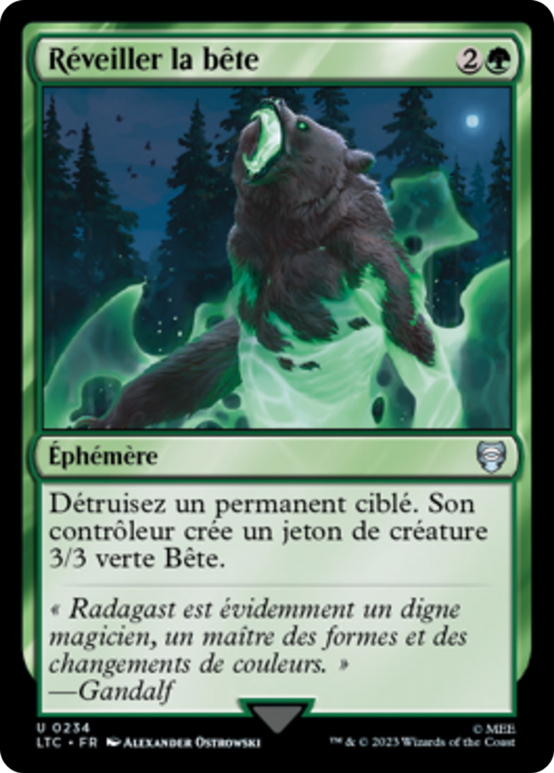 Réveiller la bête — Tales of Middle-earth Commander — Magic: The Gathering