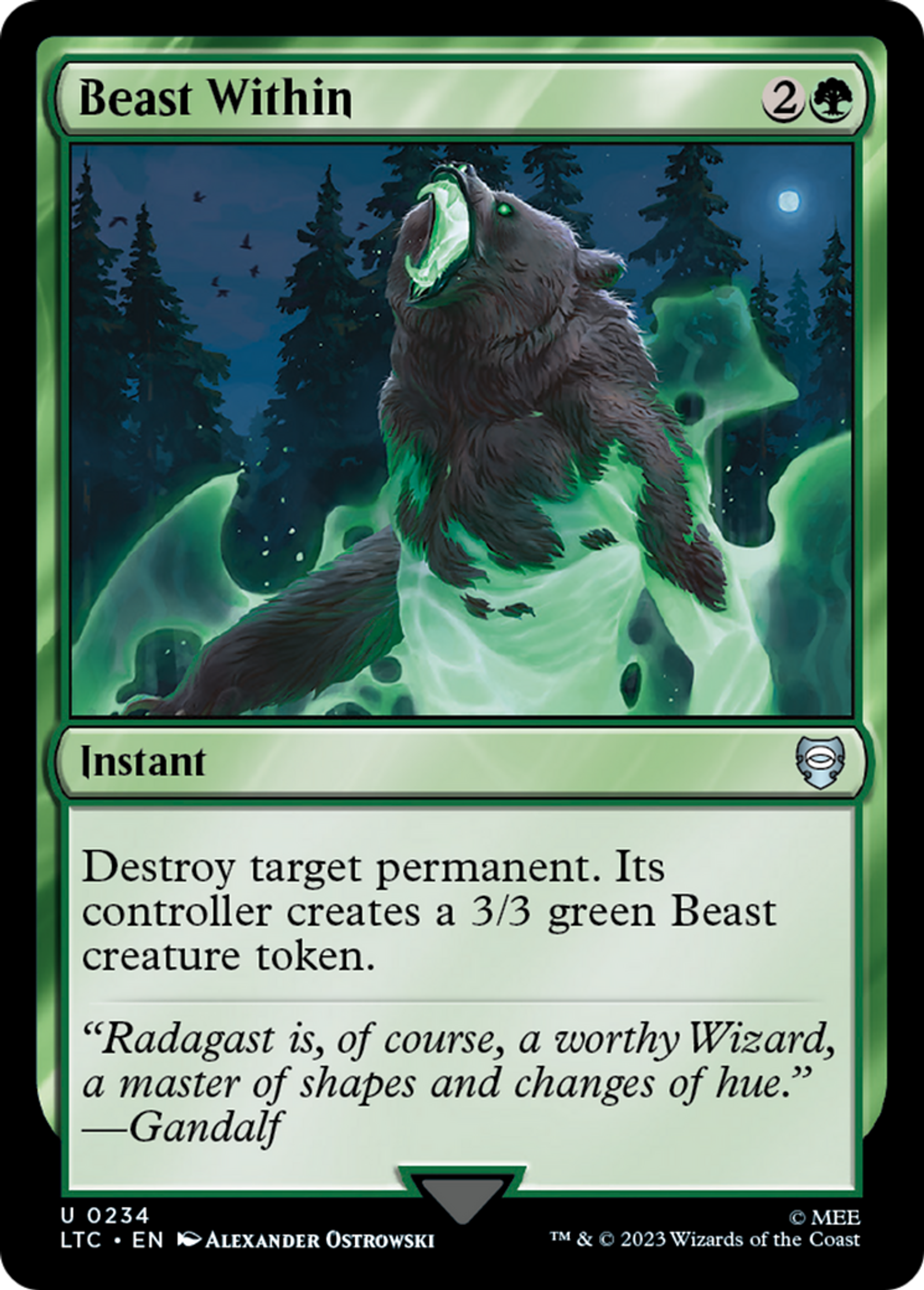 Beast Within — Tales of Middle-earth Commander — Magic: The Gathering