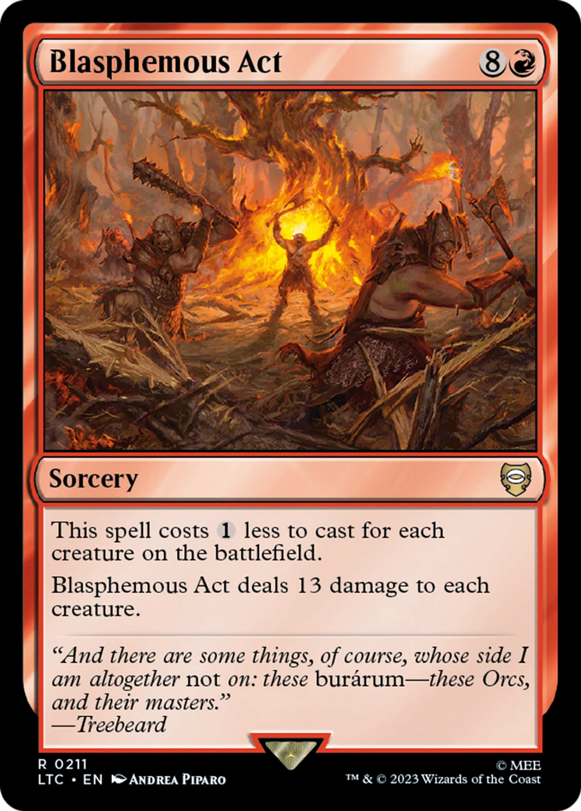 Blasphemous Act — Tales of Middle-earth Commander — Magic: The Gathering