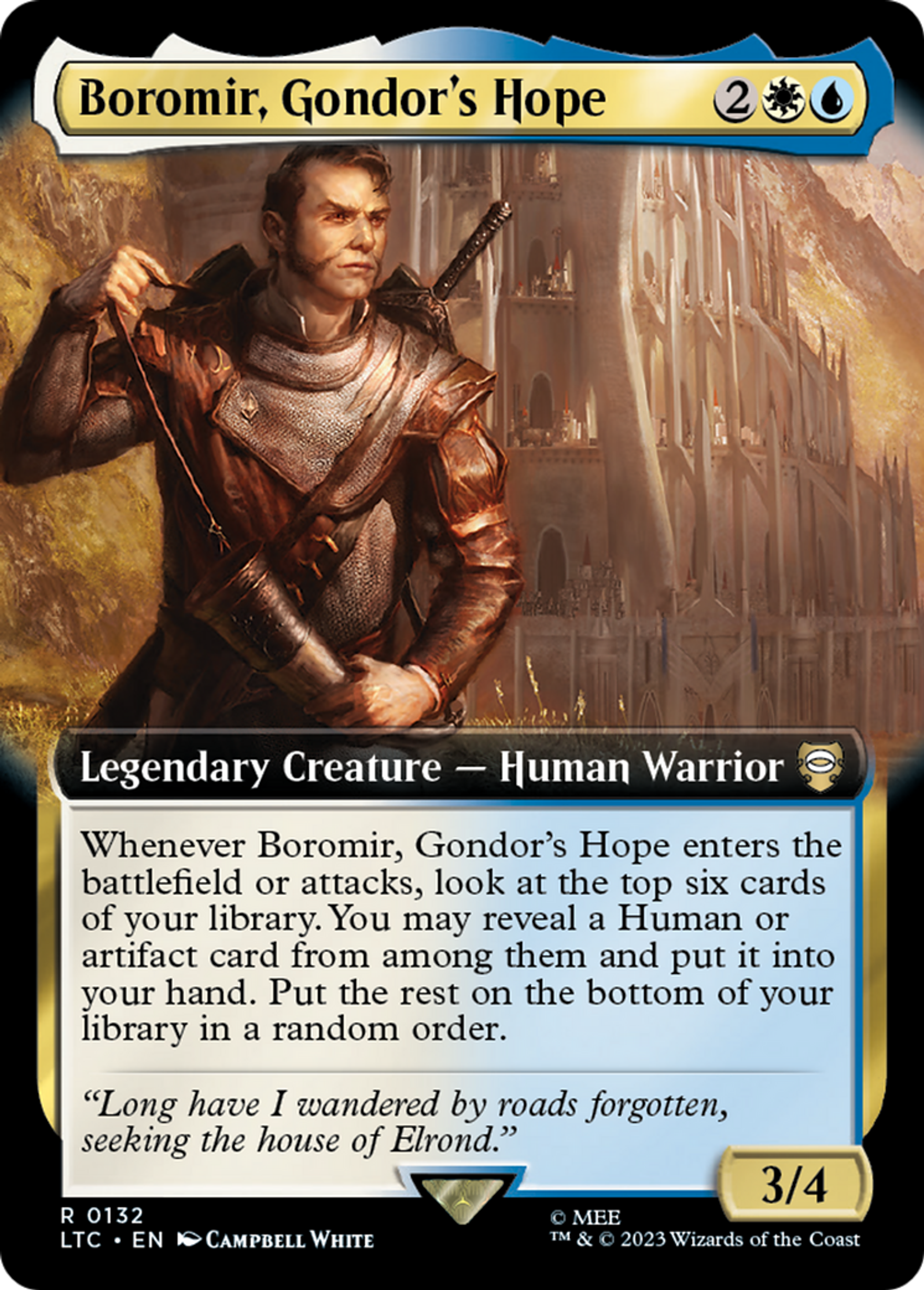 Boromir, Gondor's Hope — Tales of Middle-earth Commander — Magic: The Gathering