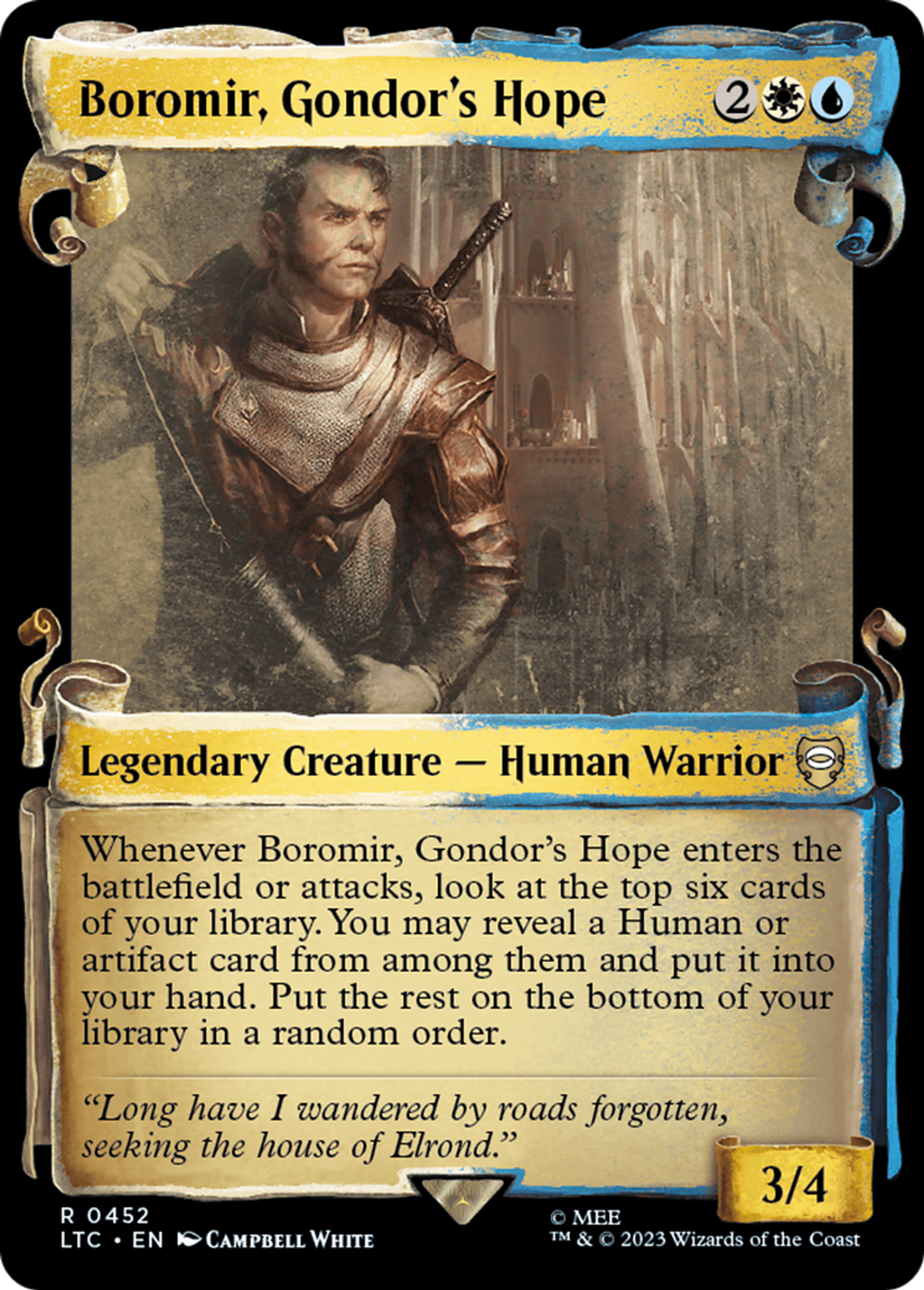 Boromir, Gondor's Hope — Tales of Middle-earth Commander — Magic: The Gathering