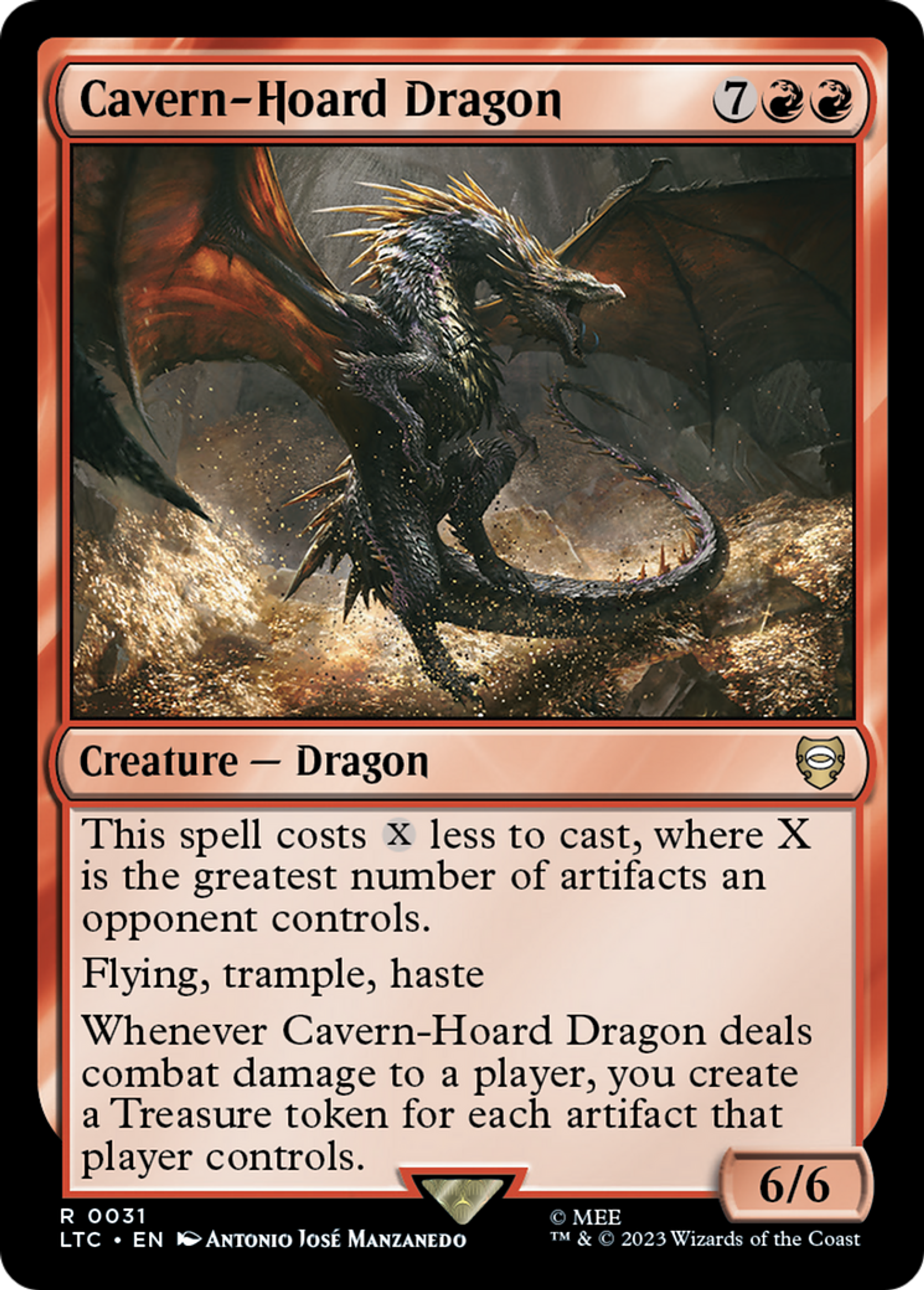 Cavern-Hoard Dragon — Tales of Middle-earth Commander — Magic: The Gathering