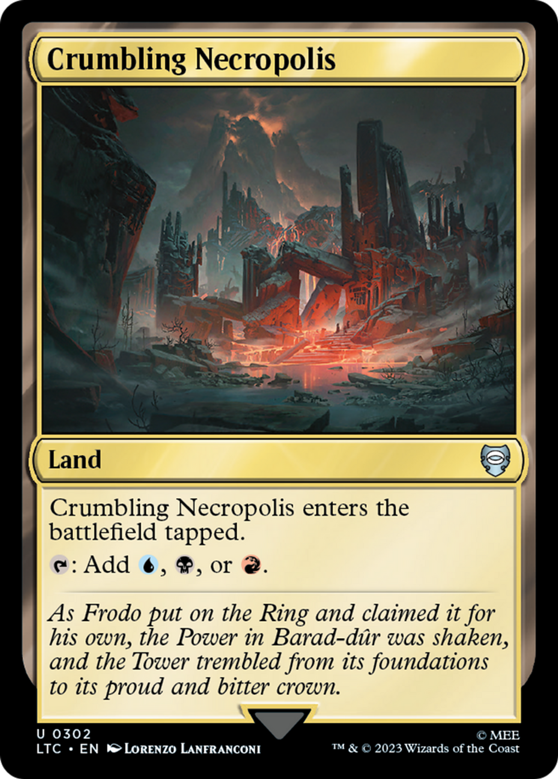 Crumbling Necropolis — Tales of Middle-earth Commander — Magic: The Gathering