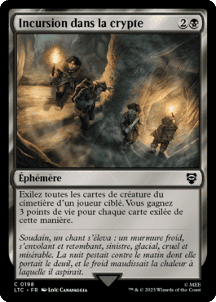 Incursion dans la crypte — Tales of Middle-earth Commander — Magic: The Gathering
