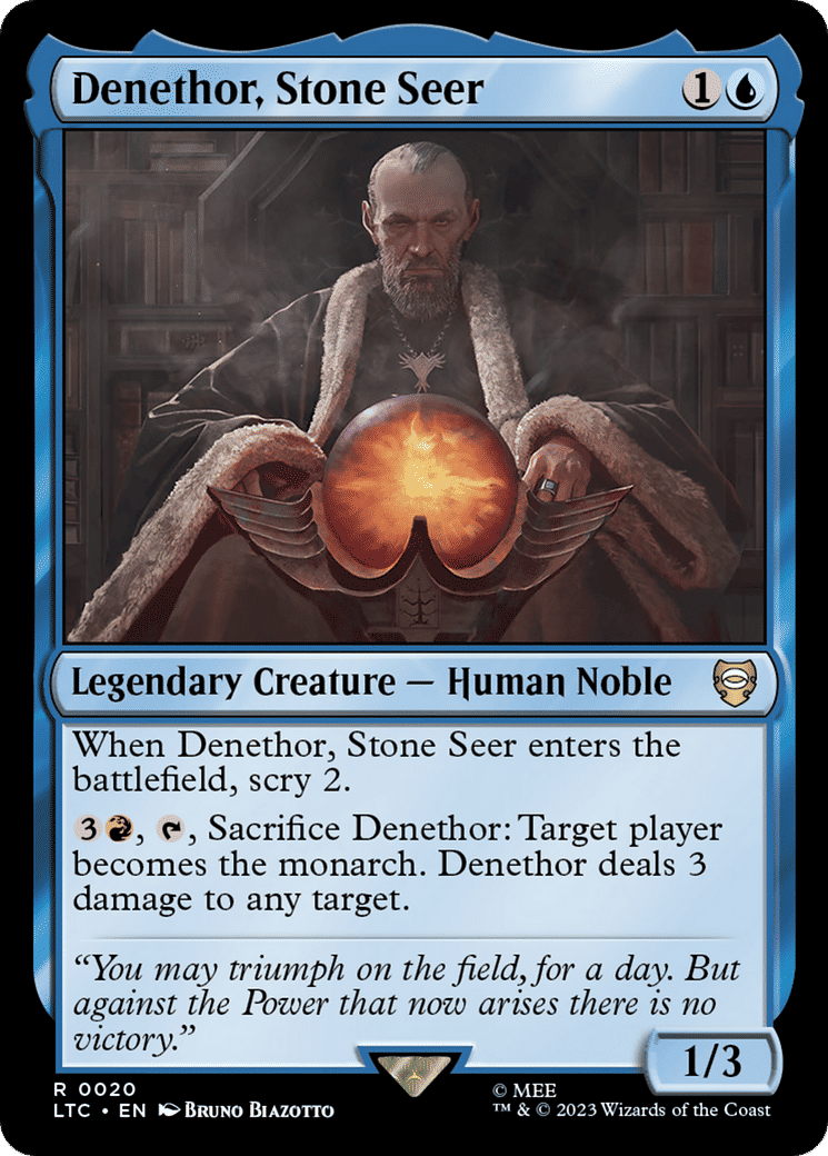 Denethor, Stone Seer — Tales of Middle-earth Commander — Magic: The Gathering