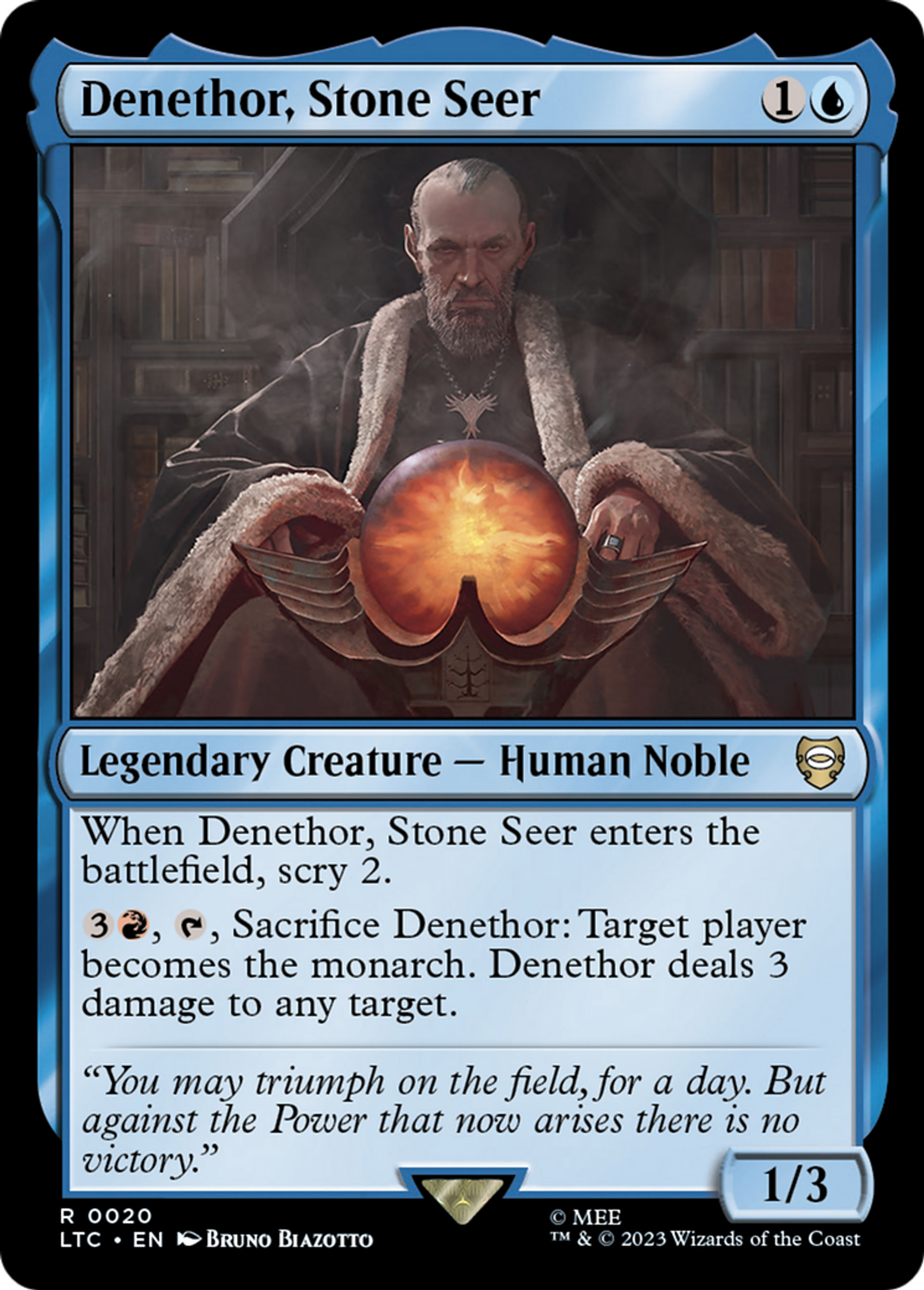 Denethor, Stone Seer — Tales of Middle-earth Commander — Magic: The Gathering