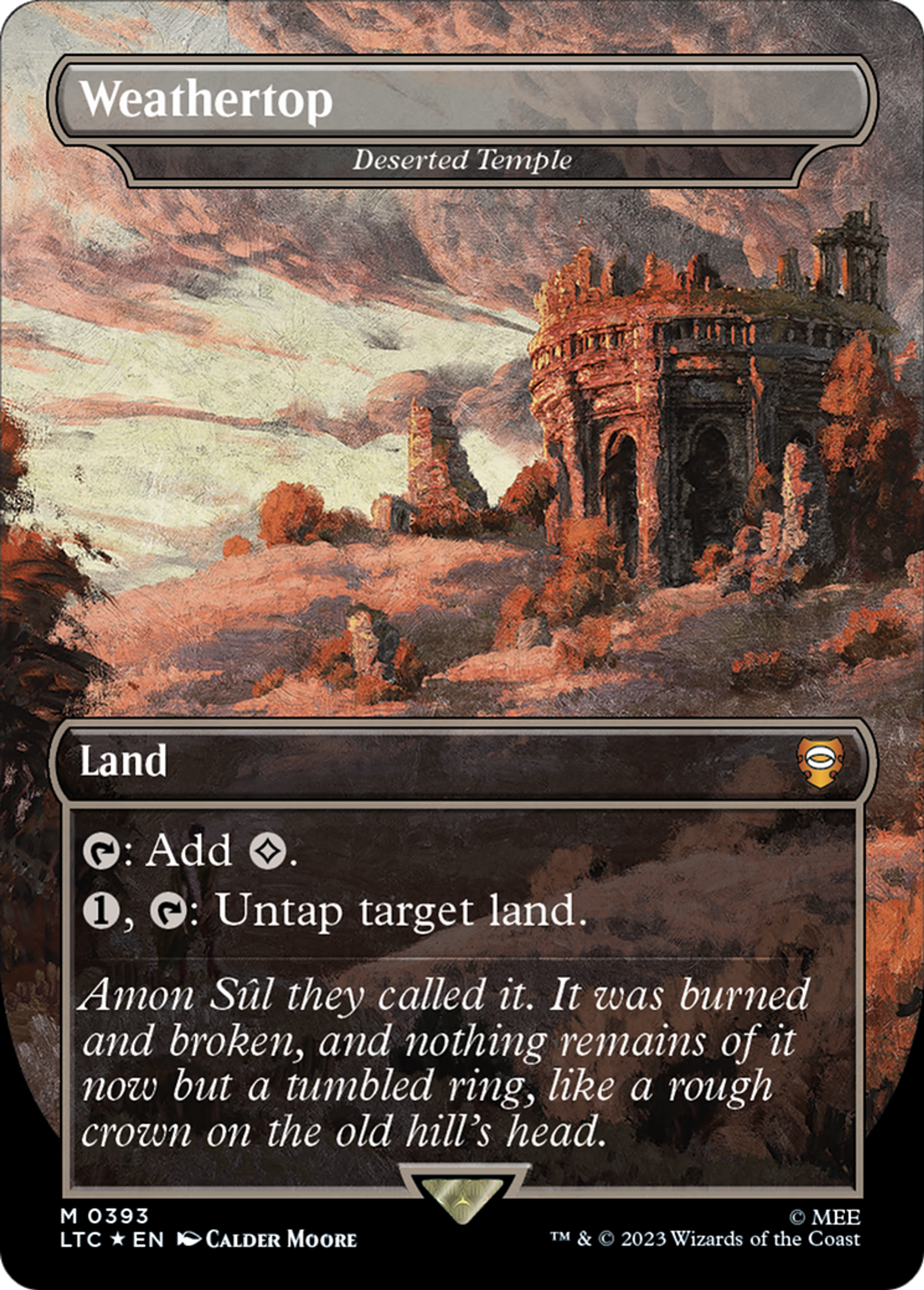 Deserted Temple — Tales of Middle-earth Commander — Magic: The Gathering