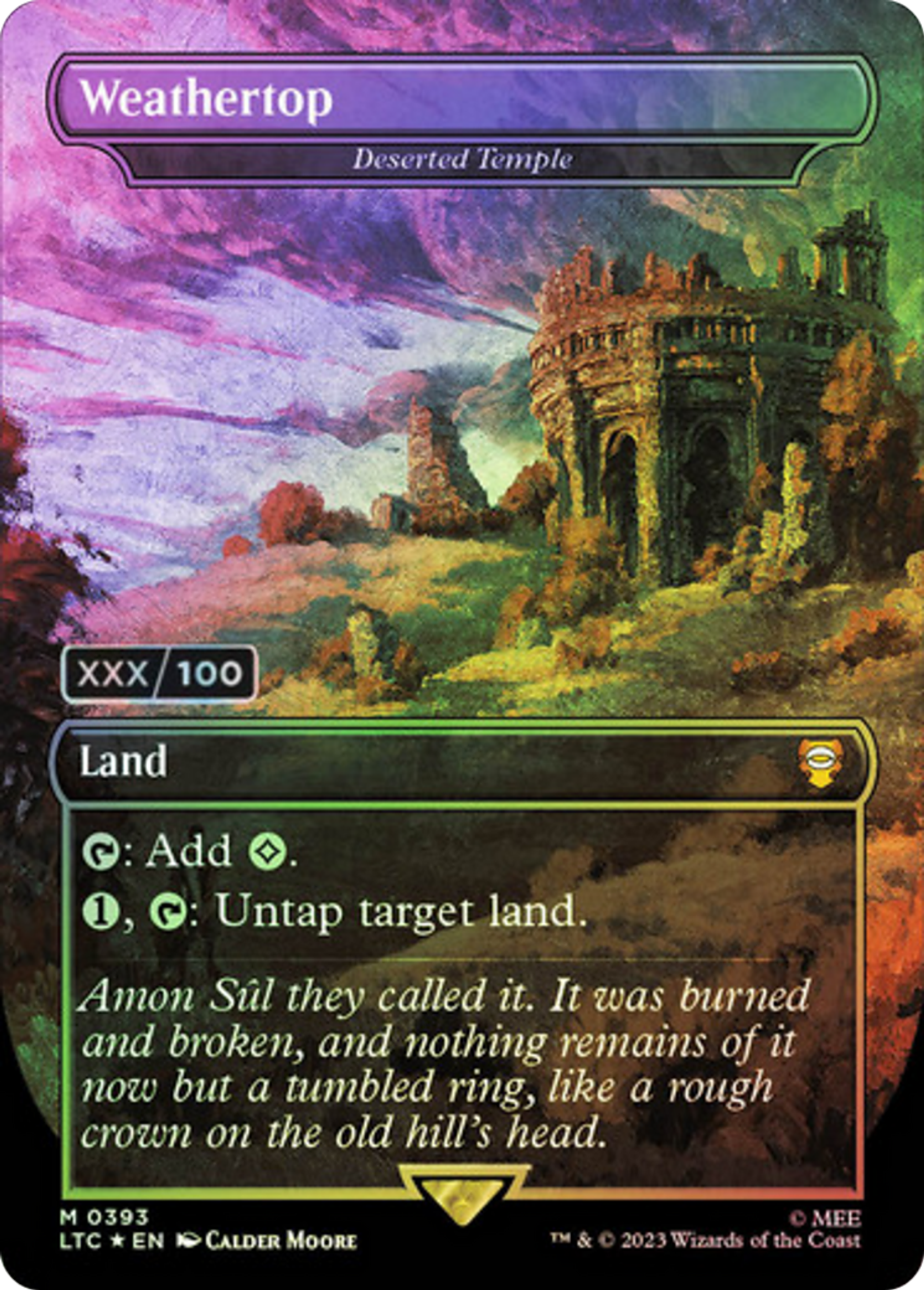 Deserted Temple — Tales of Middle-earth Commander — Magic: The Gathering