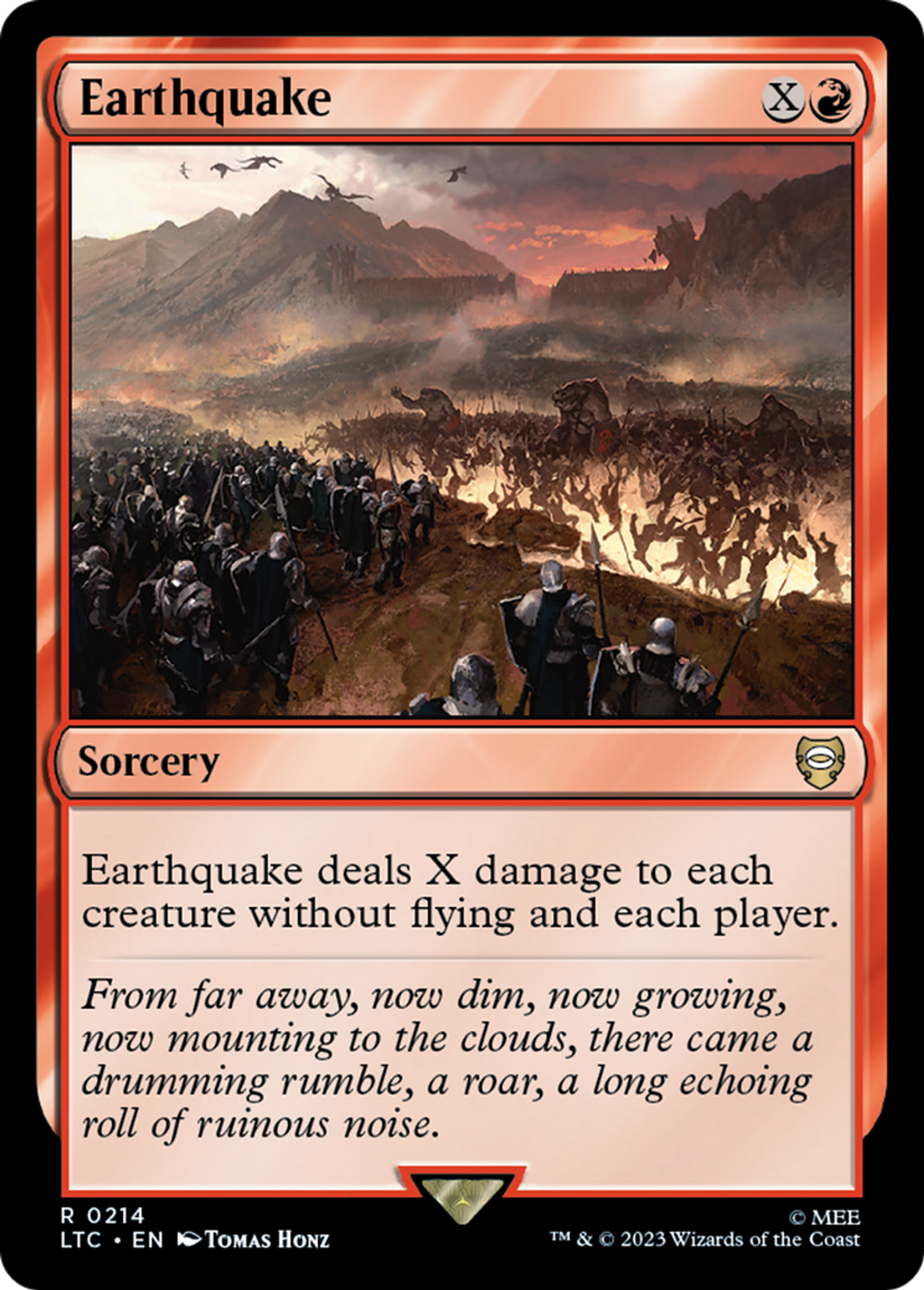 Earthquake — Tales of Middle-earth Commander — Magic: The Gathering