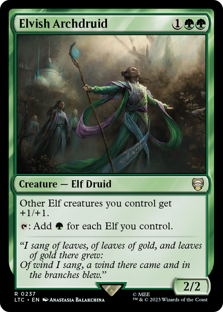 Elvish Archdruid — Tales of Middle-earth Commander — Magic: The Gathering