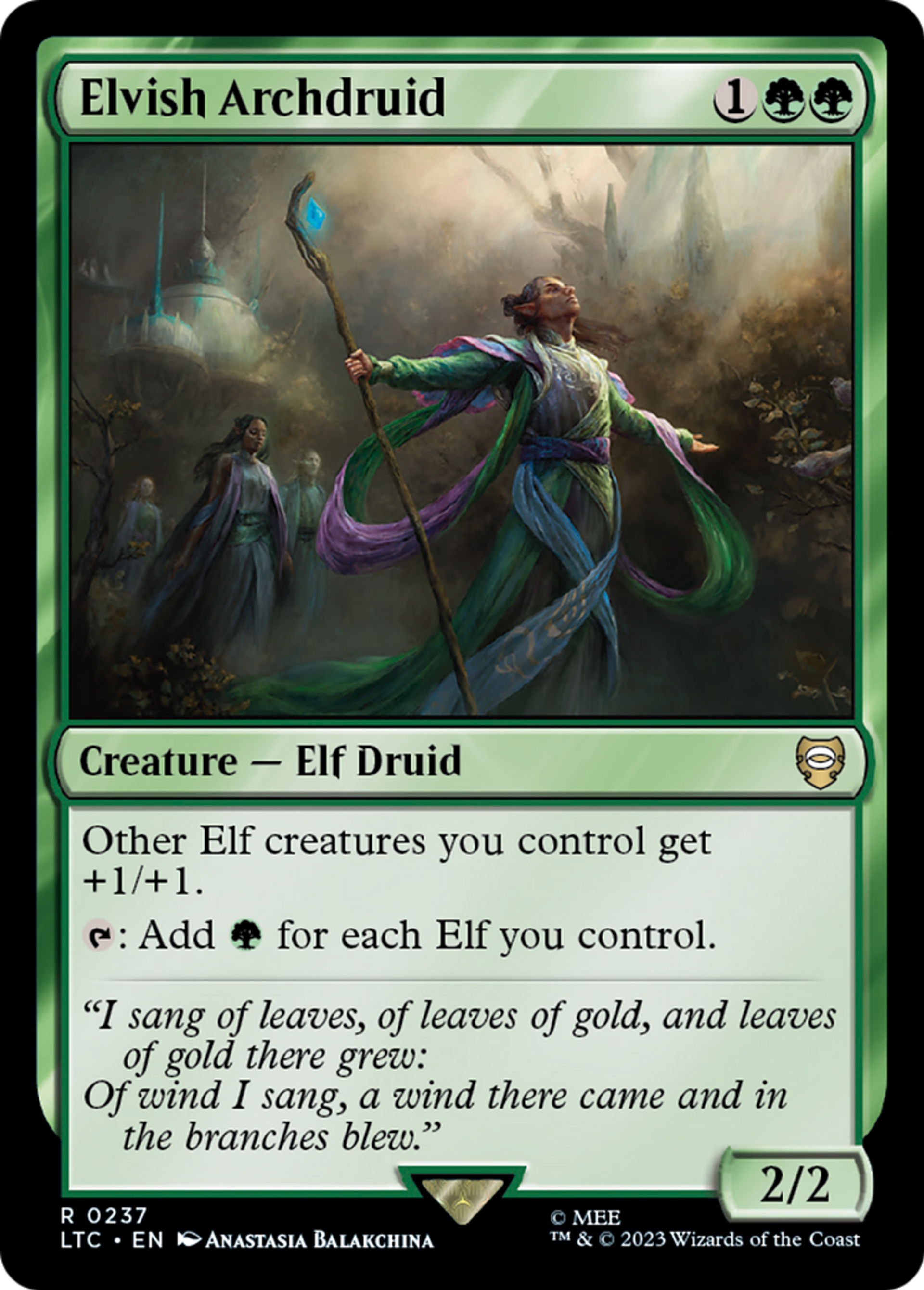 Elvish Archdruid — Tales of Middle-earth Commander — Magic: The Gathering
