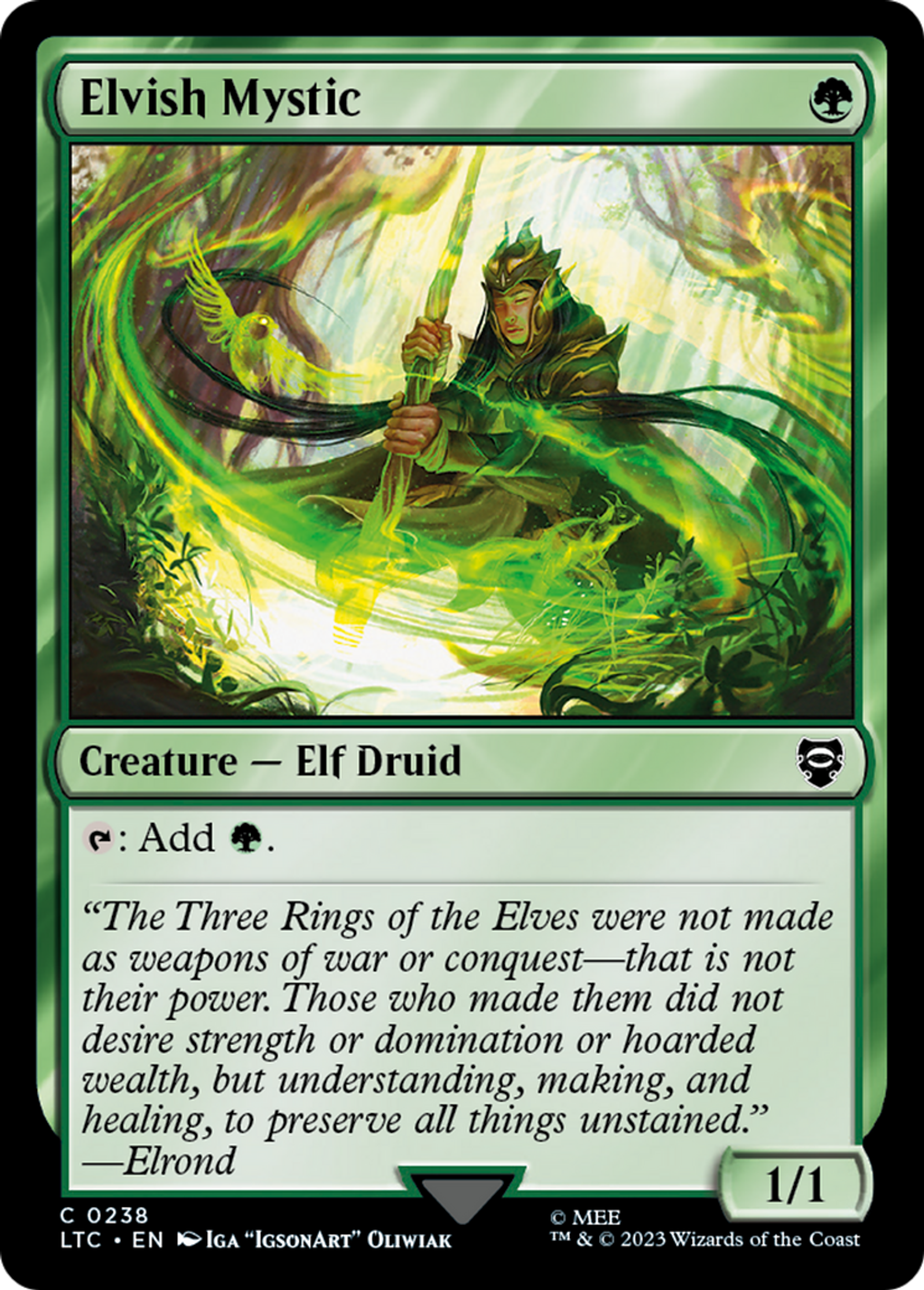 Elvish Mystic — Tales of Middle-earth Commander — Magic: The Gathering