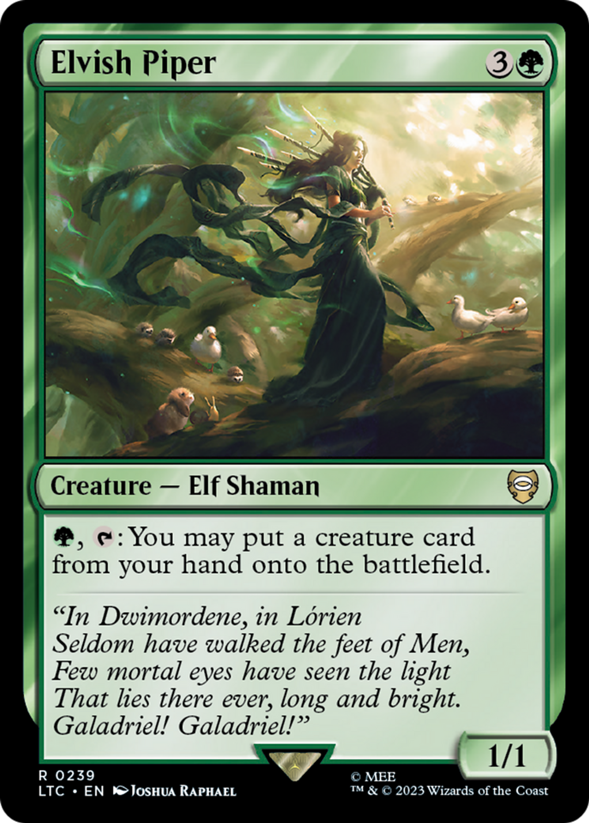 Elvish Piper — Tales of Middle-earth Commander — Magic: The Gathering