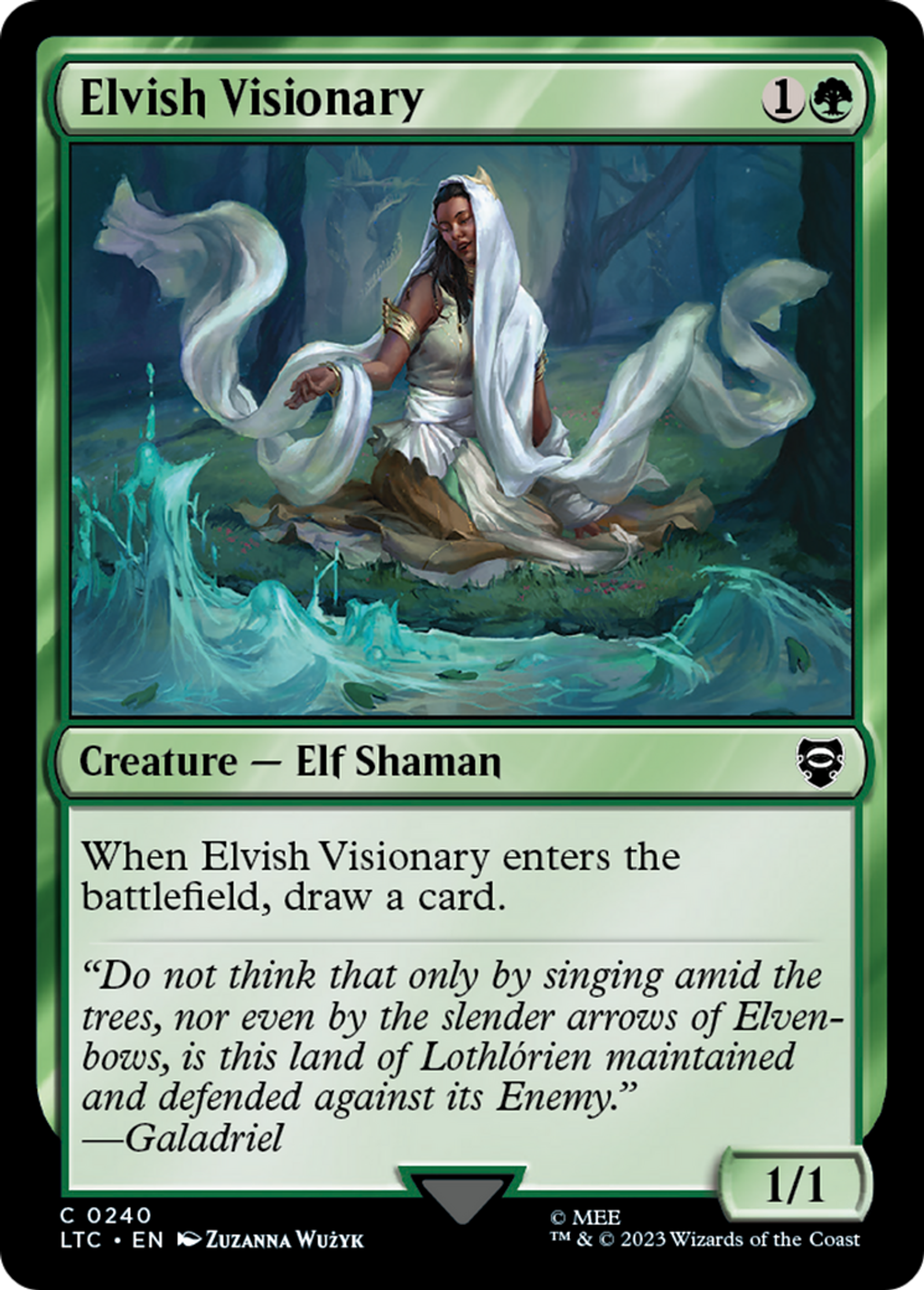 Elvish Visionary — Tales of Middle-earth Commander — Magic: The Gathering
