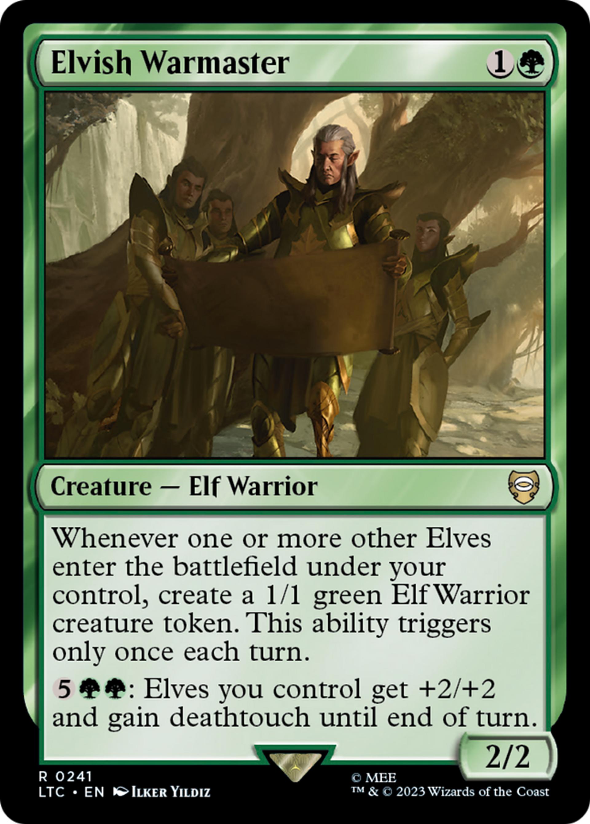 Elvish Warmaster — Tales of Middle-earth Commander — Magic: The Gathering