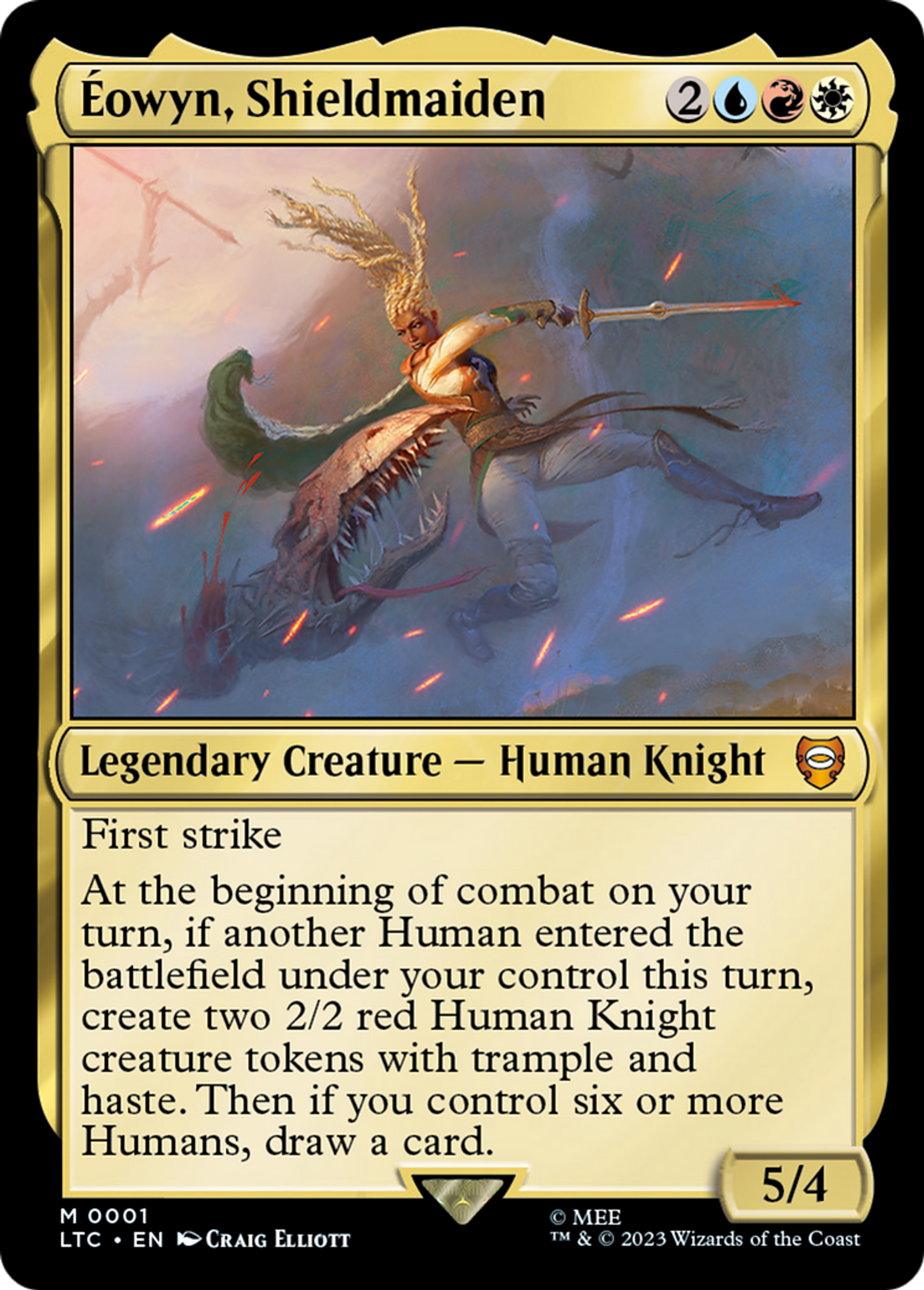 Éowyn, Shieldmaiden — Tales of Middle-earth Commander — Magic: The Gathering