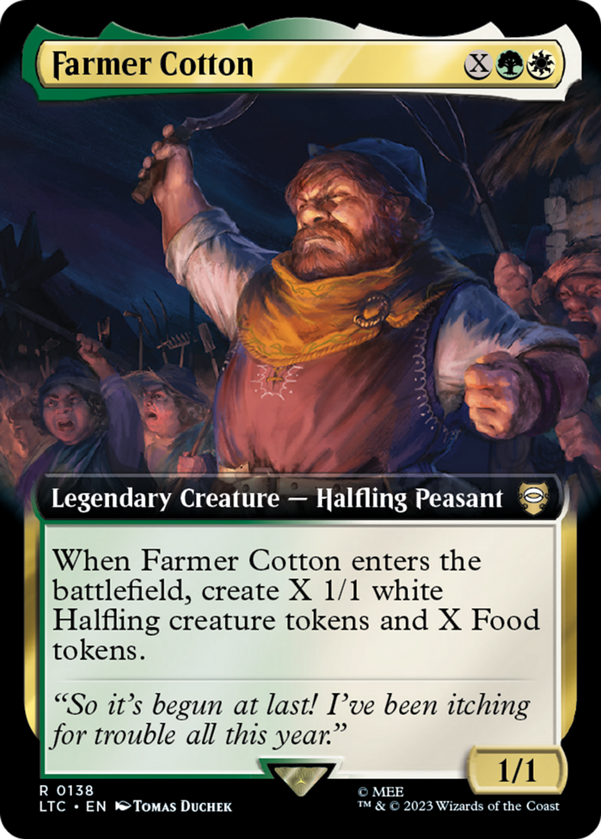 Farmer Cotton — Tales of Middle-earth Commander — Magic: The Gathering