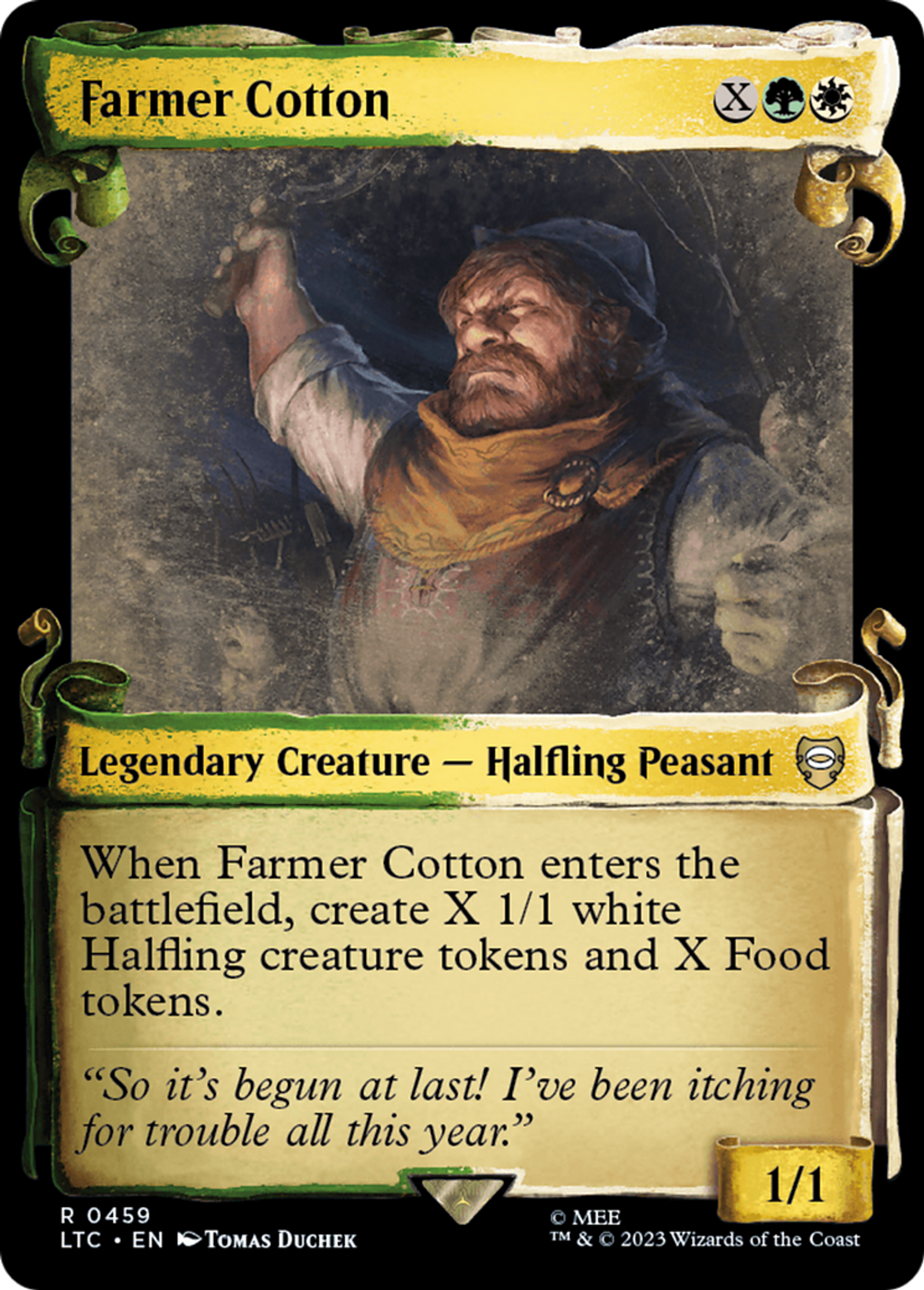 Farmer Cotton — Tales of Middle-earth Commander — Magic: The Gathering