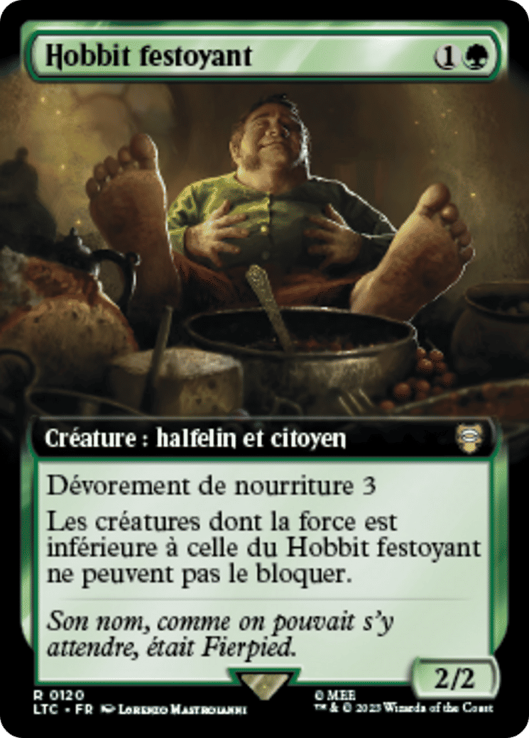 Hobbit festoyant — Tales of Middle-earth Commander — Magic: The Gathering
