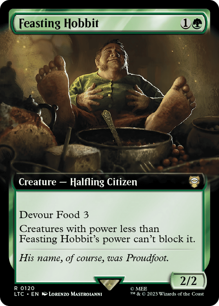 Feasting Hobbit — Tales of Middle-earth Commander — Magic: The Gathering