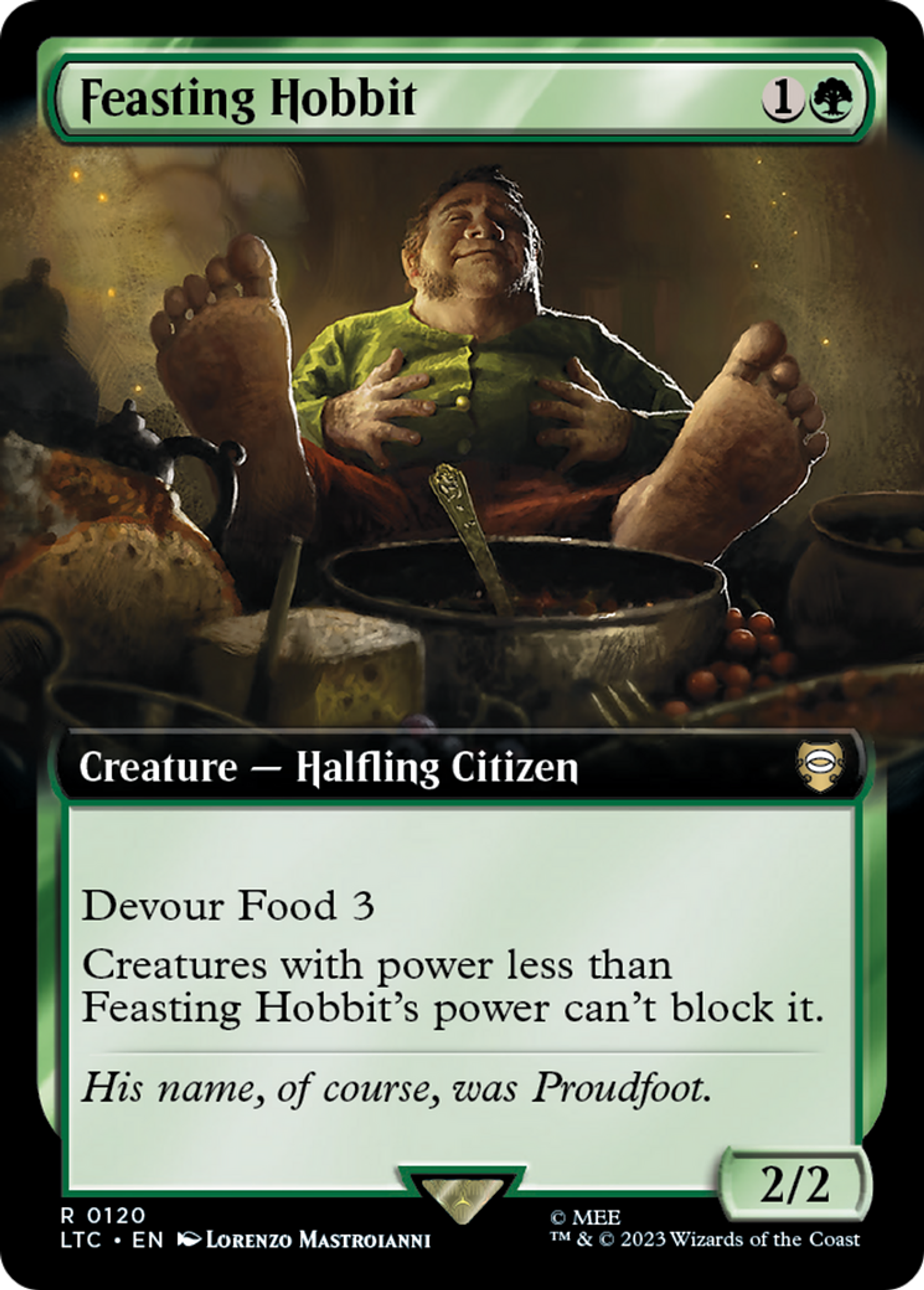Feasting Hobbit — Tales of Middle-earth Commander — Magic: The Gathering