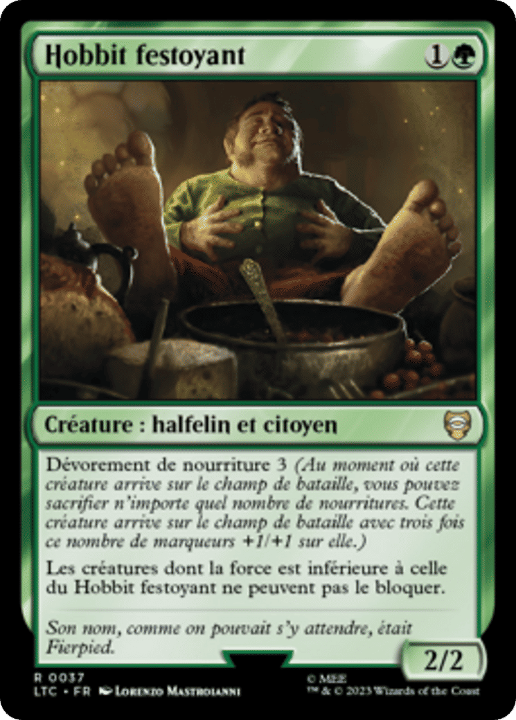 Hobbit festoyant — Tales of Middle-earth Commander — Magic: The Gathering