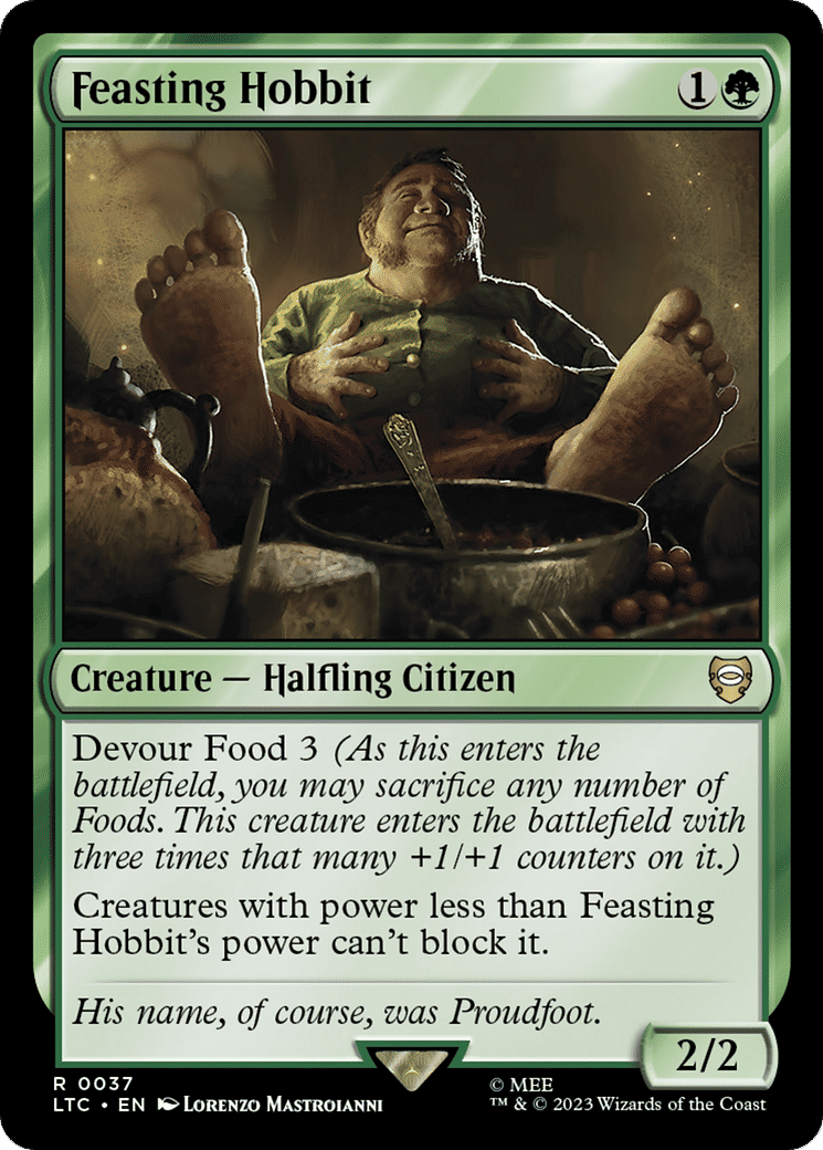Feasting Hobbit — Tales of Middle-earth Commander — Magic: The Gathering