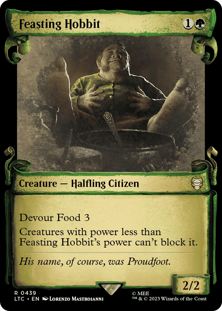 Feasting Hobbit — Tales of Middle-earth Commander — Magic: The Gathering