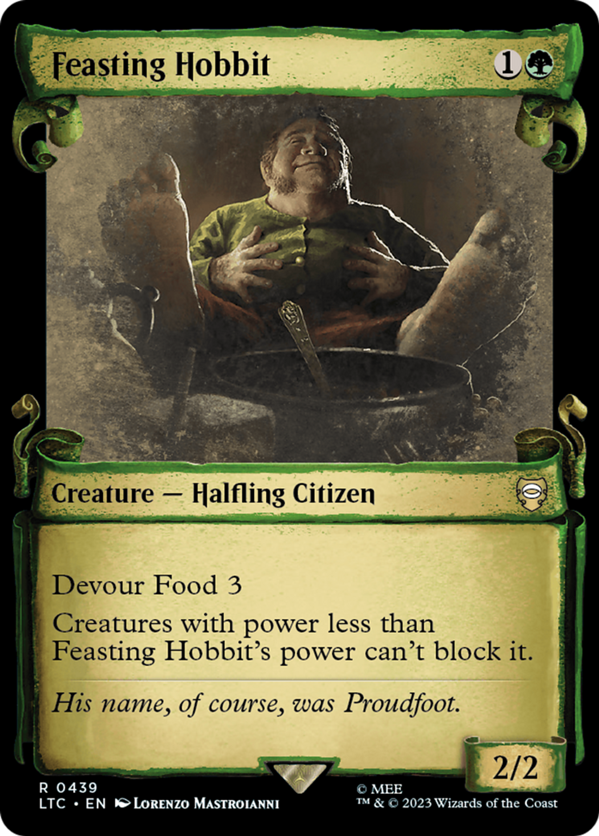 Feasting Hobbit — Tales of Middle-earth Commander — Magic: The Gathering