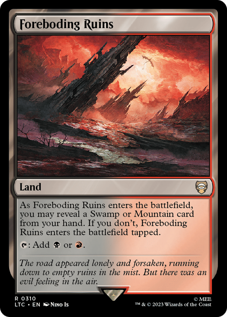 Foreboding Ruins — Tales of Middle-earth Commander — Magic: The Gathering