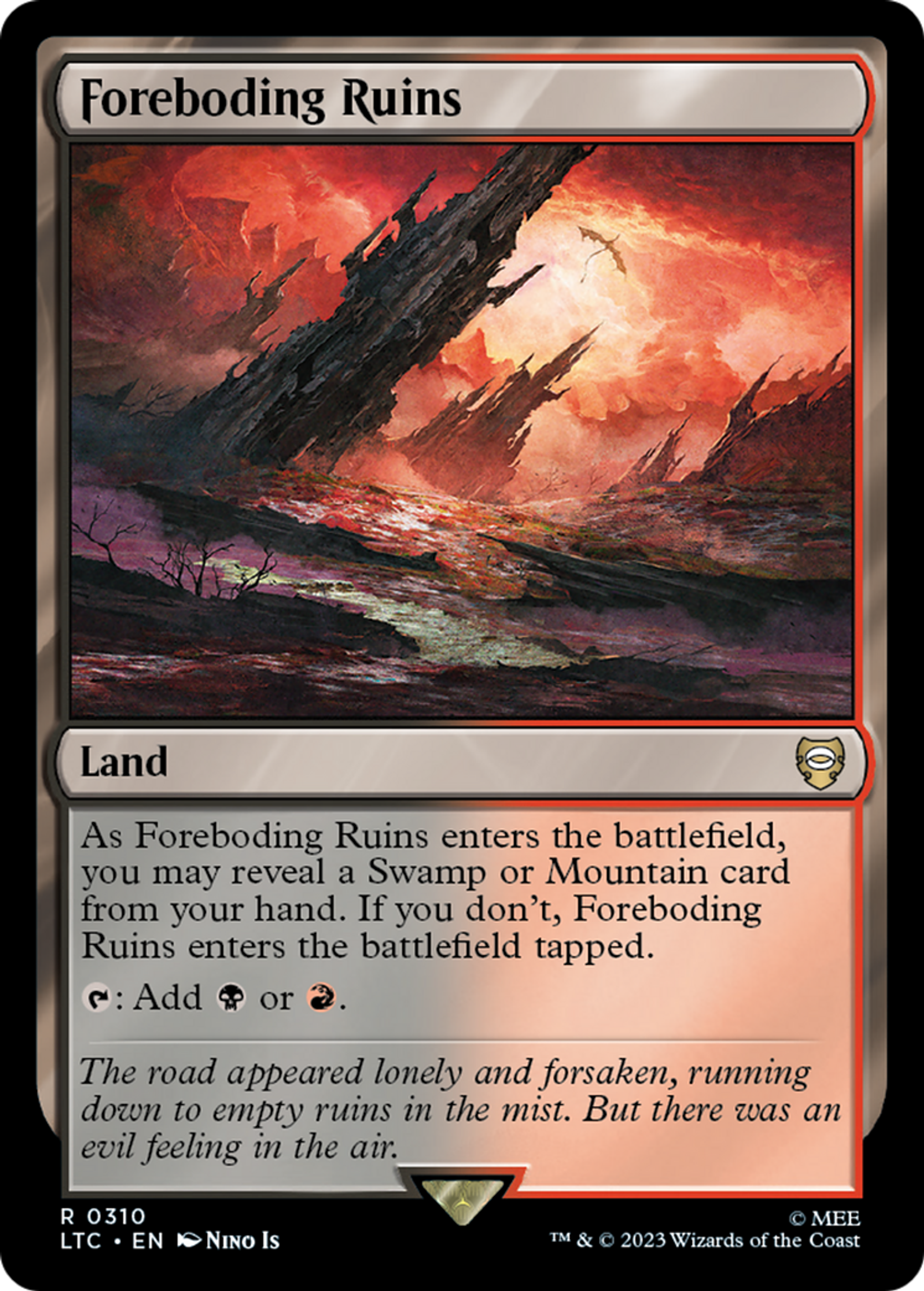 Foreboding Ruins — Tales of Middle-earth Commander — Magic: The Gathering