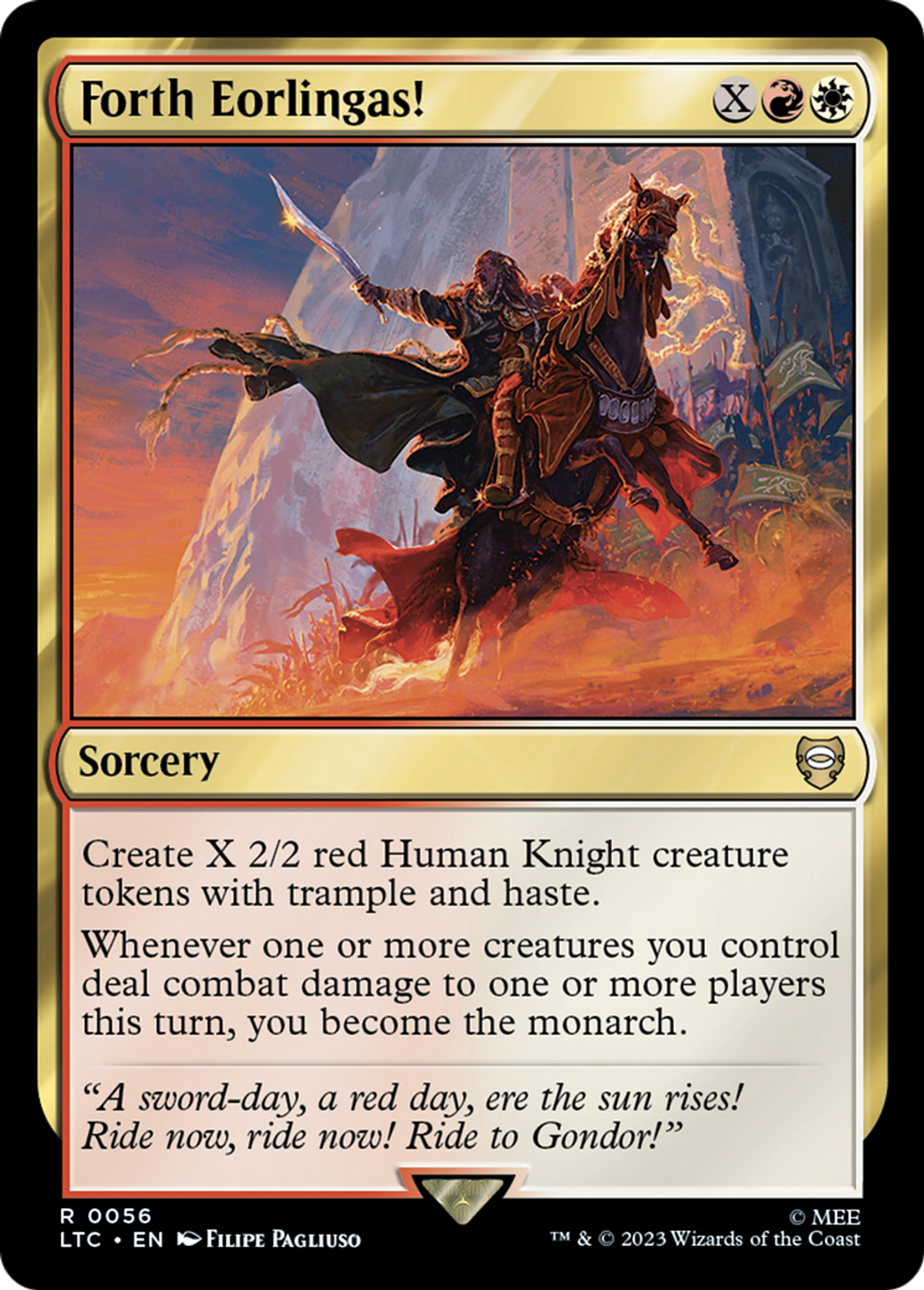 Forth Eorlingas! — Tales of Middle-earth Commander — Magic: The Gathering
