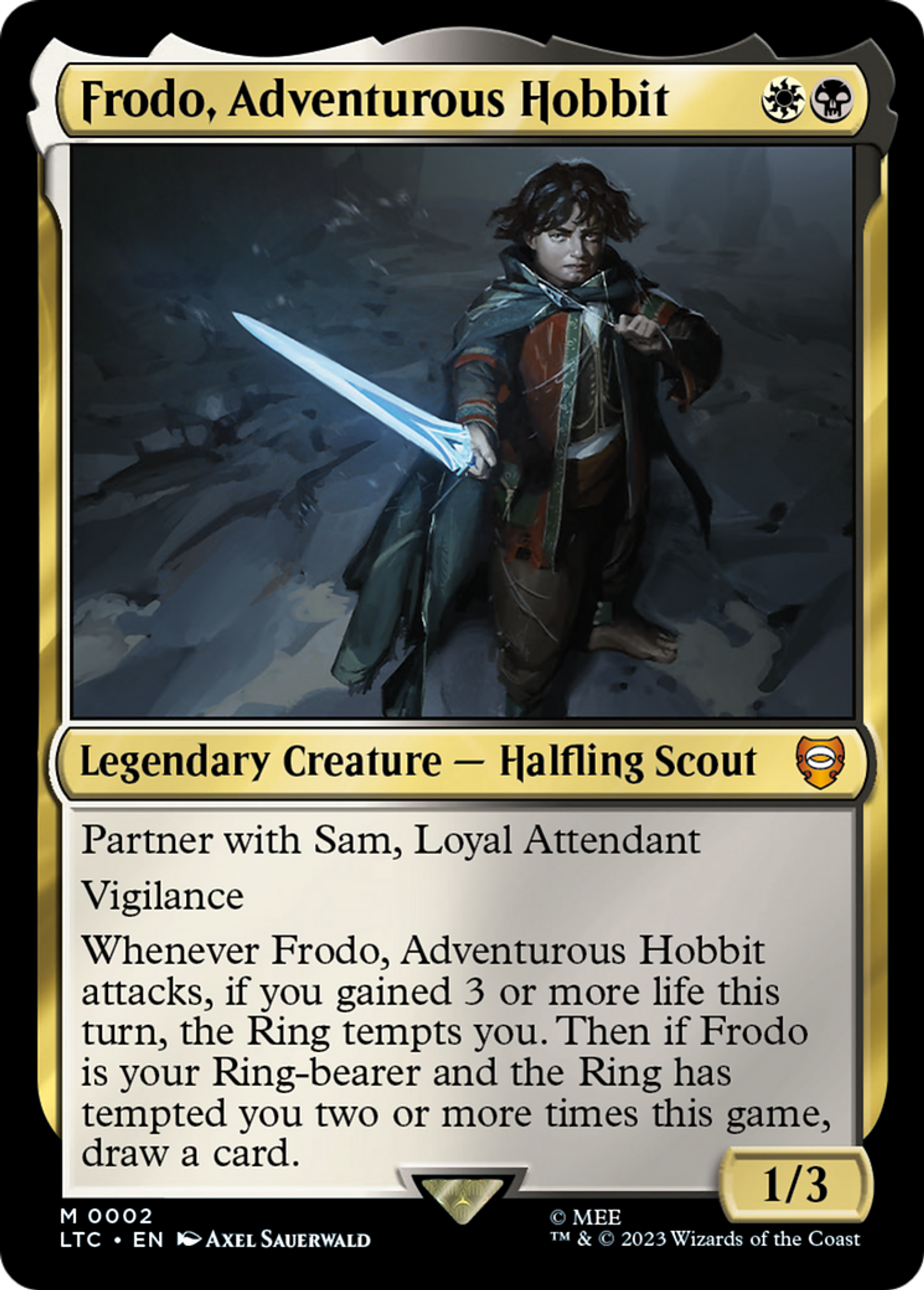 Frodo, Adventurous Hobbit — Tales of Middle-earth Commander — Magic: The Gathering
