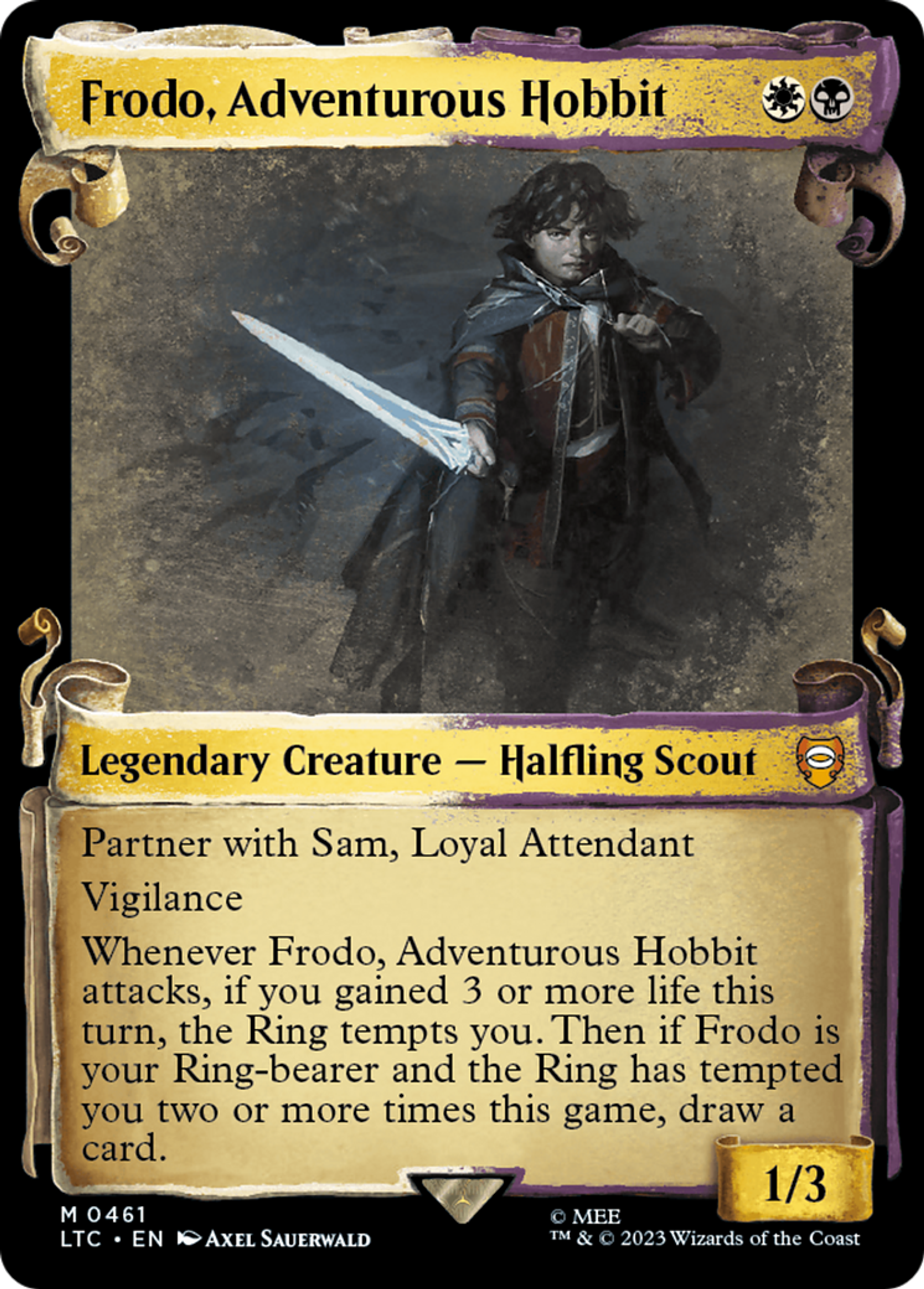 Frodo, Adventurous Hobbit — Tales of Middle-earth Commander — Magic: The Gathering