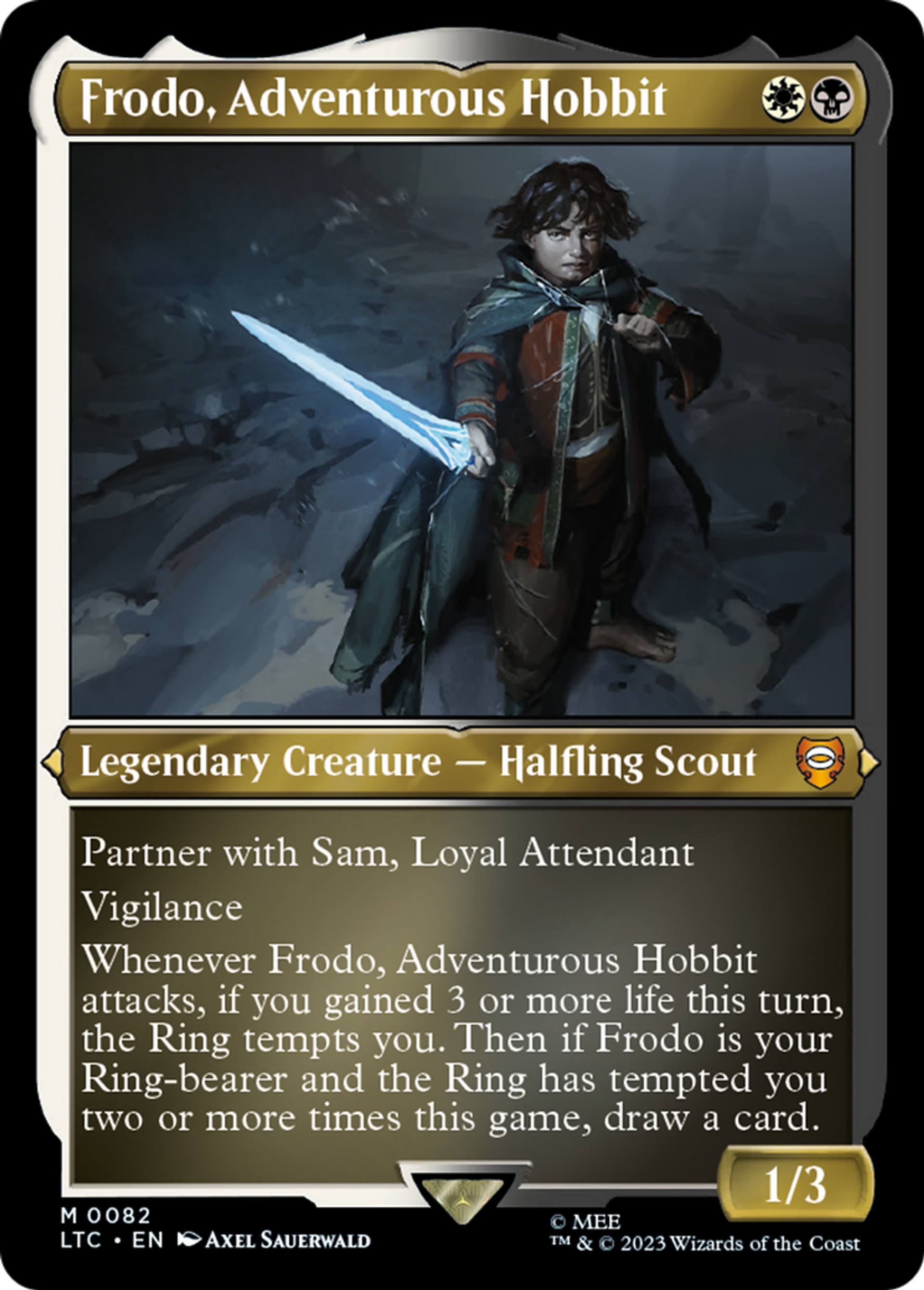 Frodo, Adventurous Hobbit — Tales of Middle-earth Commander — Magic: The Gathering
