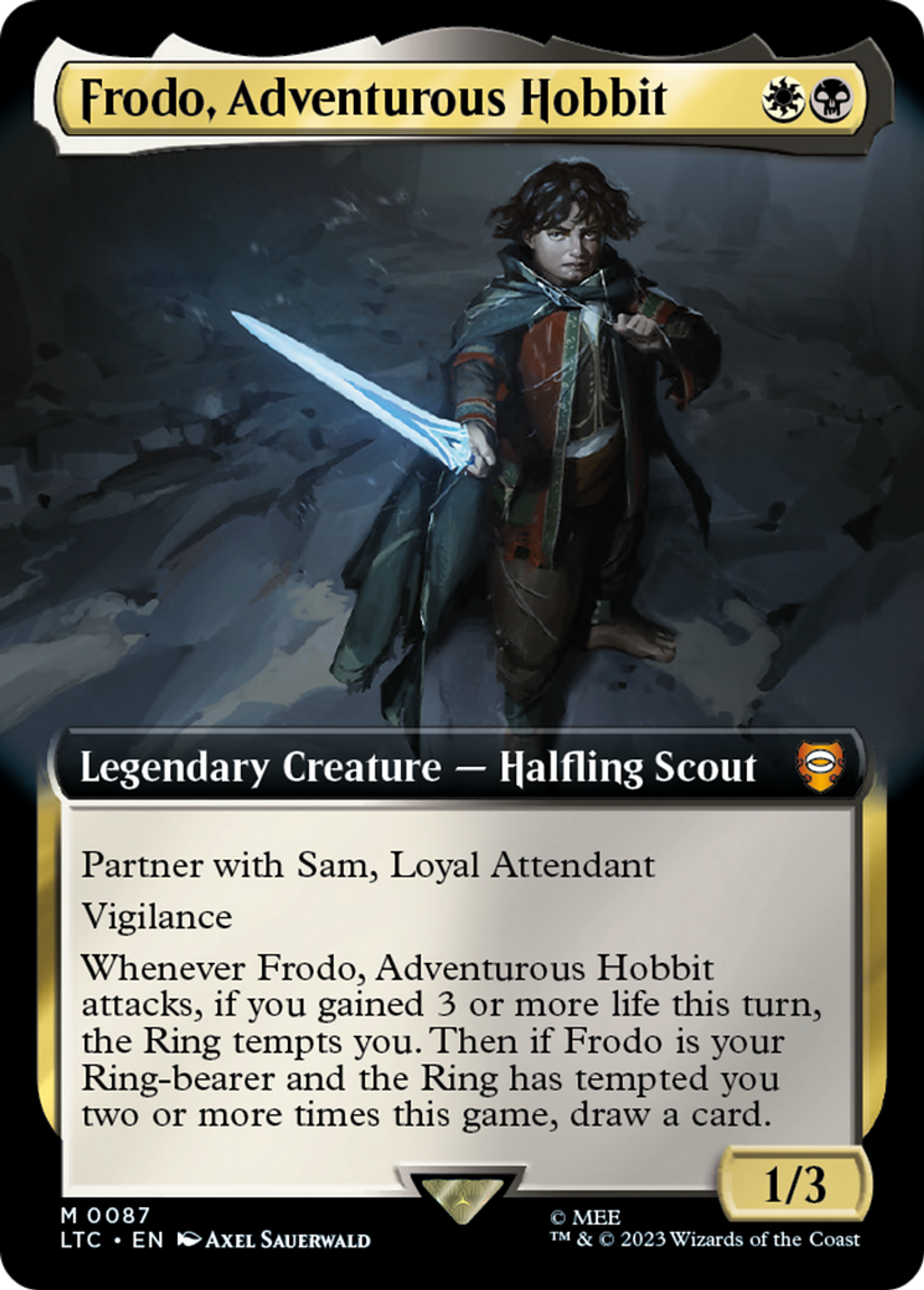 Frodo, Adventurous Hobbit — Tales of Middle-earth Commander — Magic: The Gathering