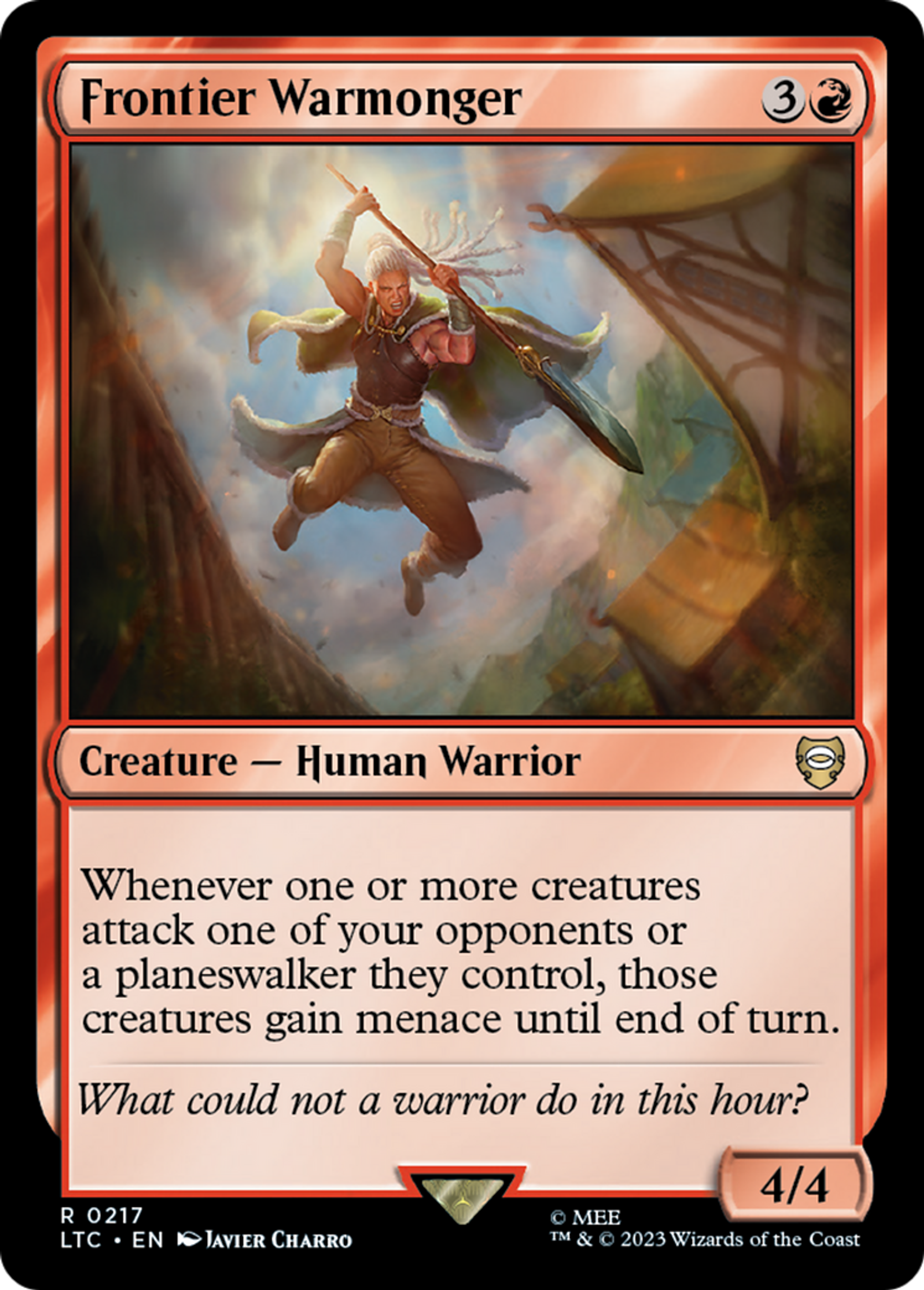 Frontier Warmonger — Tales of Middle-earth Commander — Magic: The Gathering