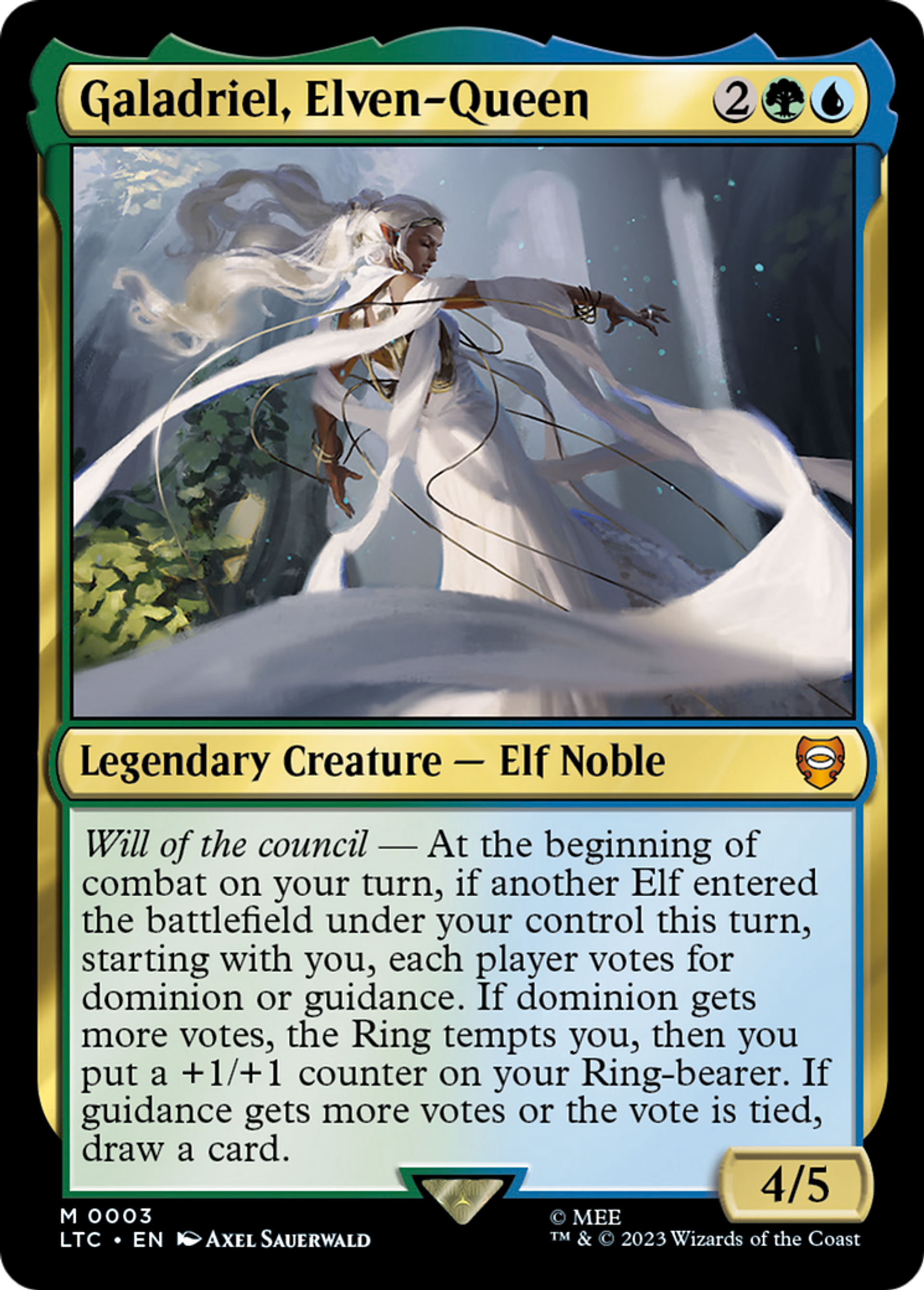 Galadriel, Elven-Queen — Tales of Middle-earth Commander — Magic: The Gathering