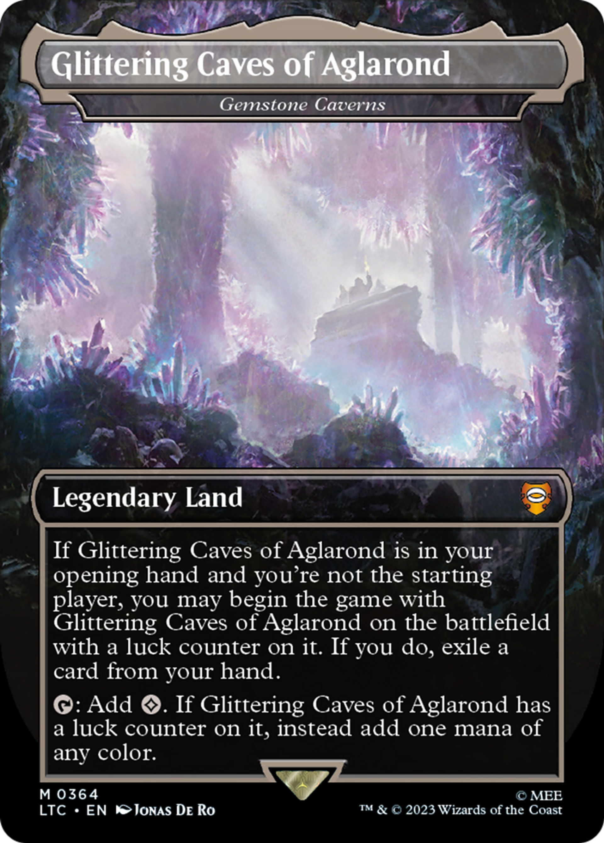 Gemstone Caverns — Tales of Middle-earth Commander — Magic: The Gathering