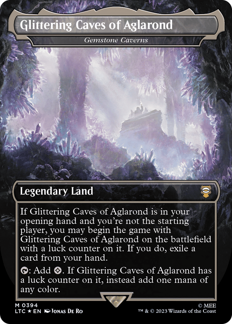 Gemstone Caverns — Tales of Middle-earth Commander — Magic: The Gathering