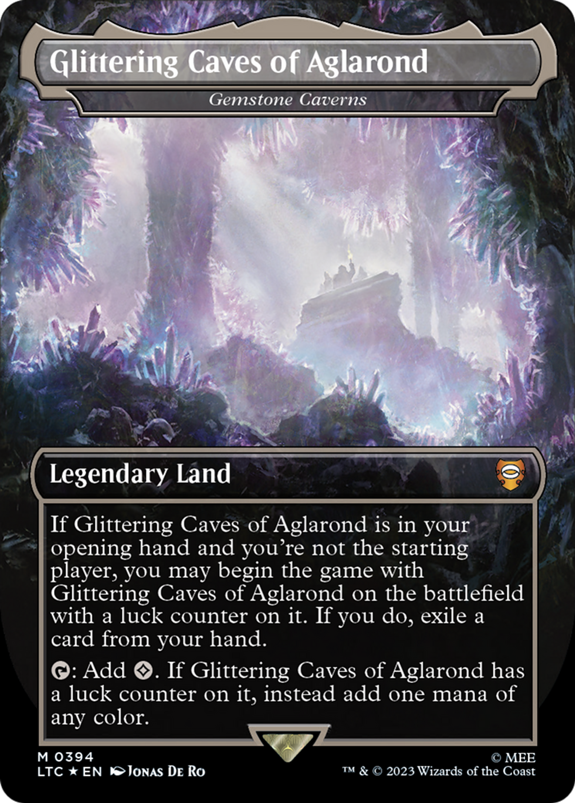 Gemstone Caverns — Tales of Middle-earth Commander — Magic: The Gathering